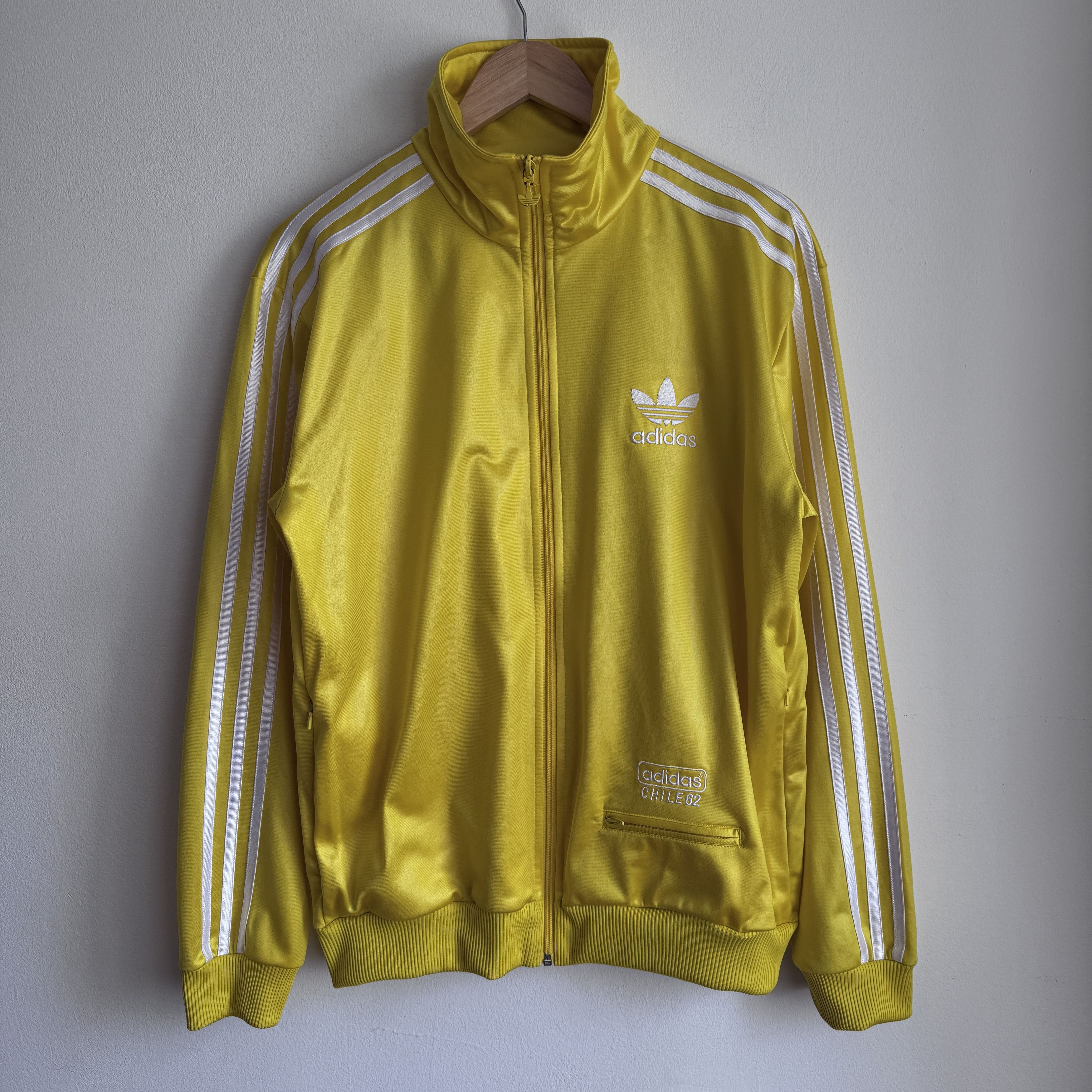 Adidas × Vintage Adidas Chile 62 vintage zip hood track jacket