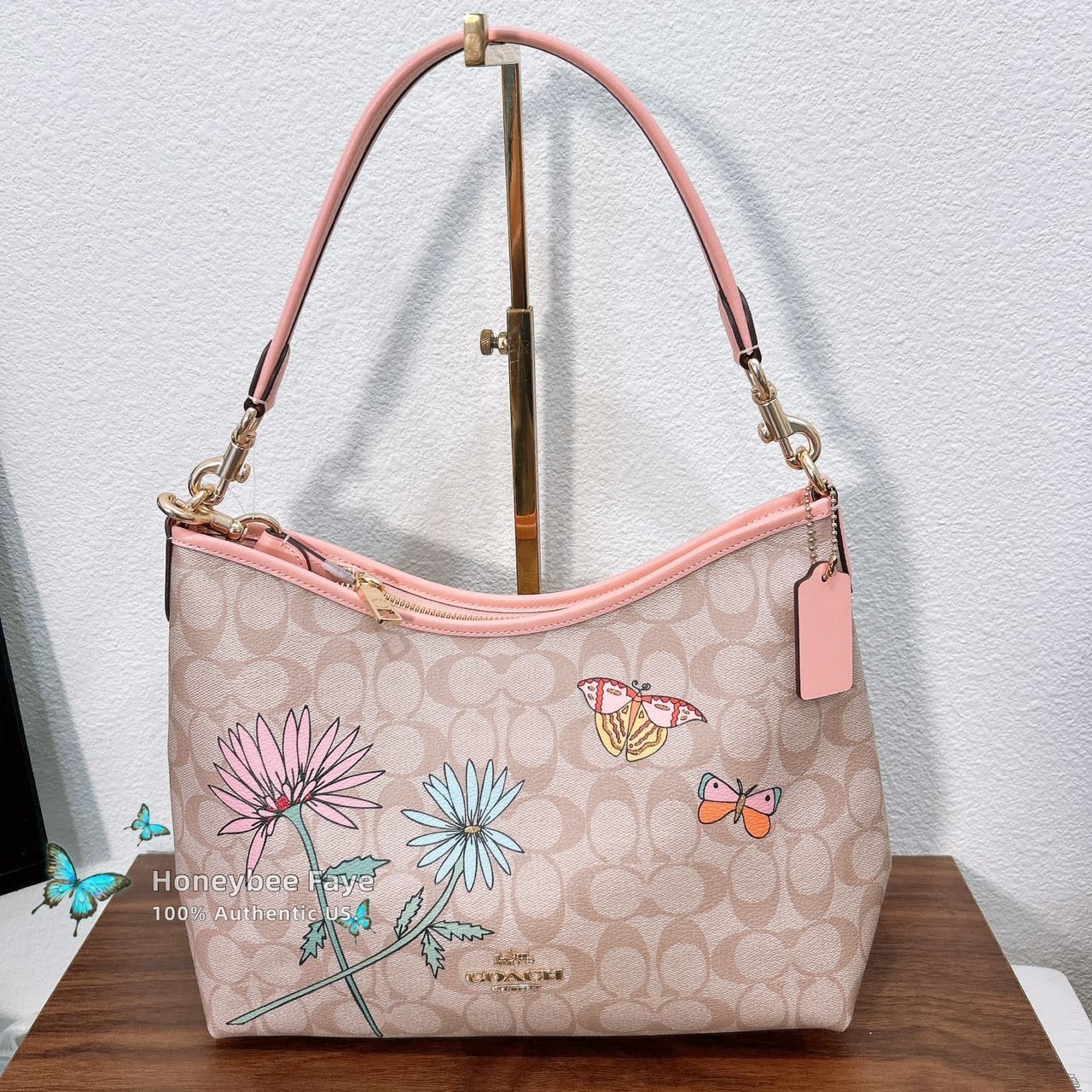 Coach Observed By Us Laurel Shoulder Bag In Signature Canvas CU393 Size ONE SIZE - 1 Thumbnail