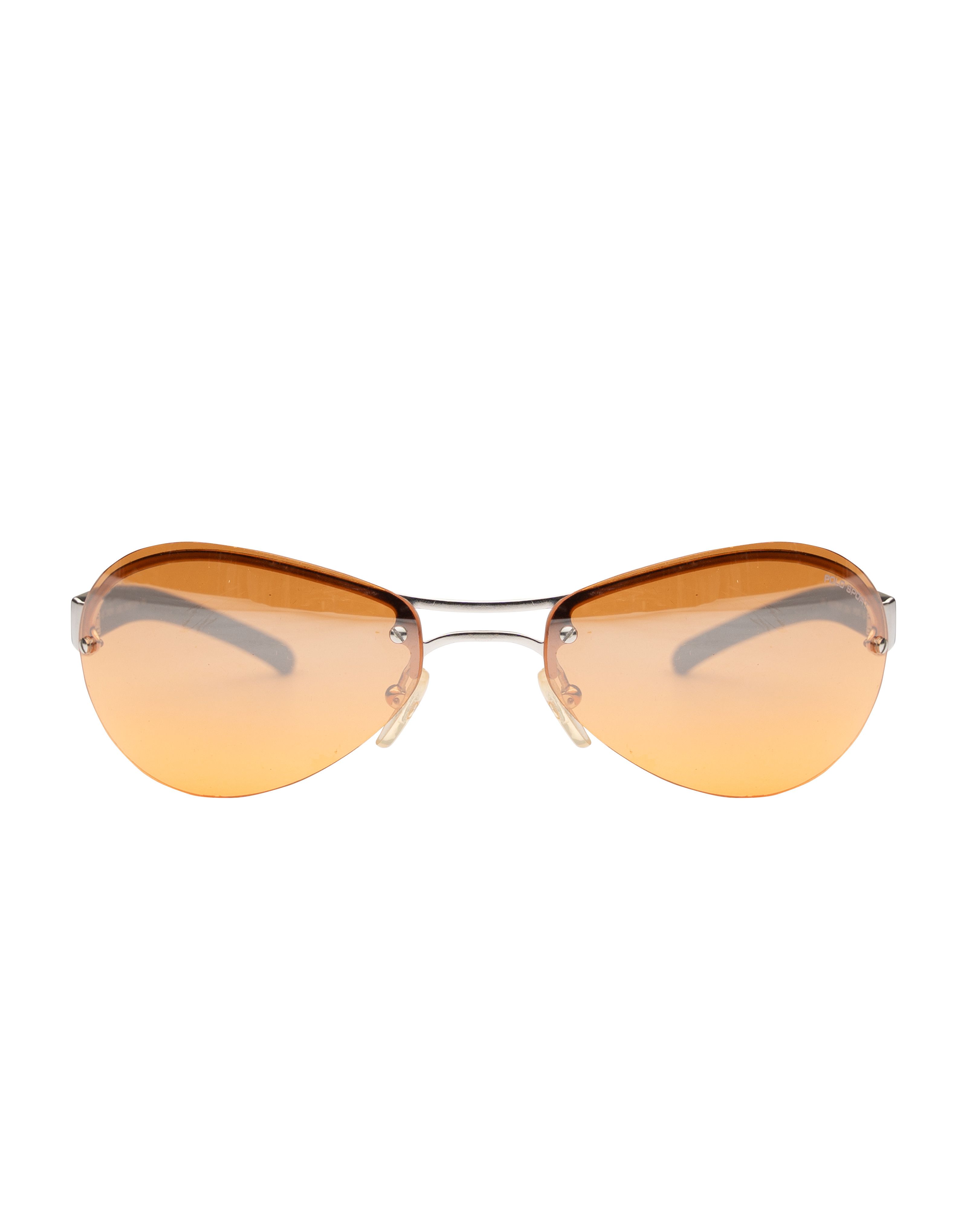 Polo Ralph Lauren Ralph Lauren Polo Sport '90s Orange Round Rimless Sunglasses Size ONE SIZE - 2 Thumbnail