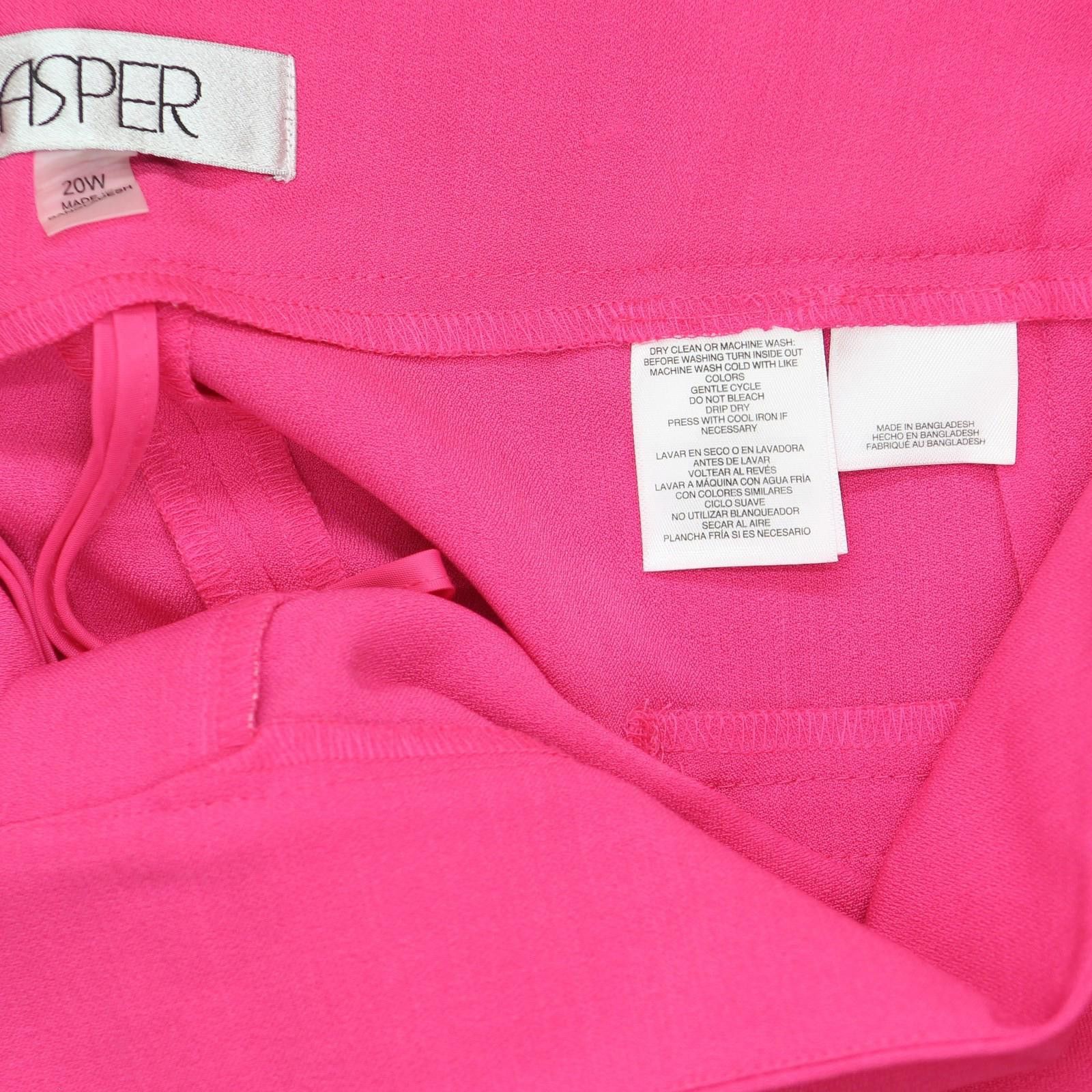 Other Nwt Kasper Straight-leg Pants 10891915 Pink Perfection 20w Size 42" / US 20 - 7 Thumbnail