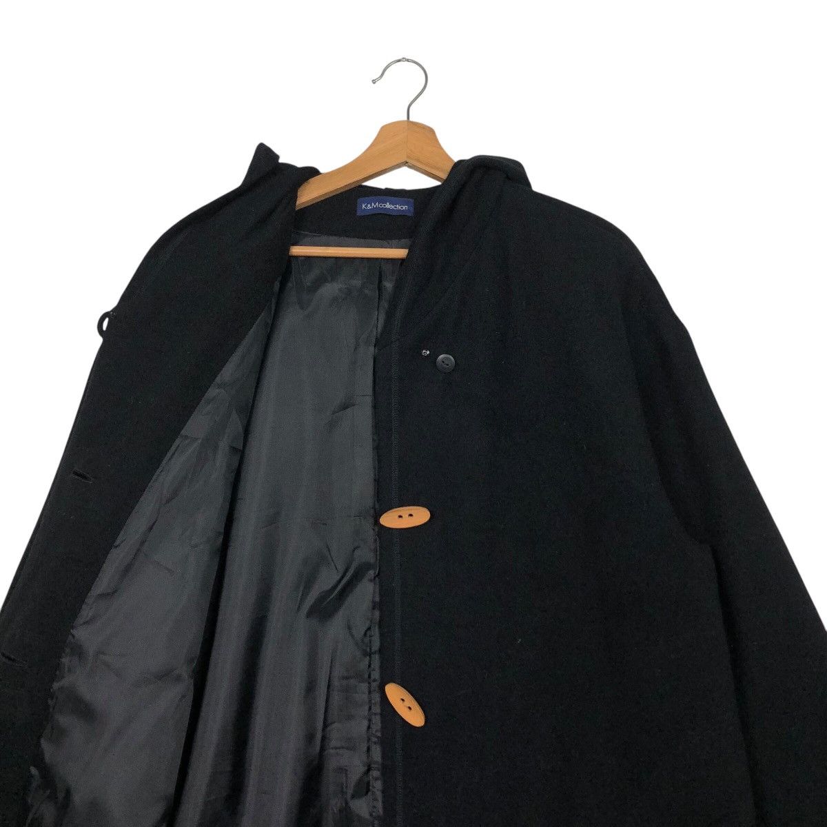 Issey Miyake 📌Rich Black Vintage Long Jacket K&M Collection Avant Garde Size US M / EU 48-50 / 2 - 15 Thumbnail
