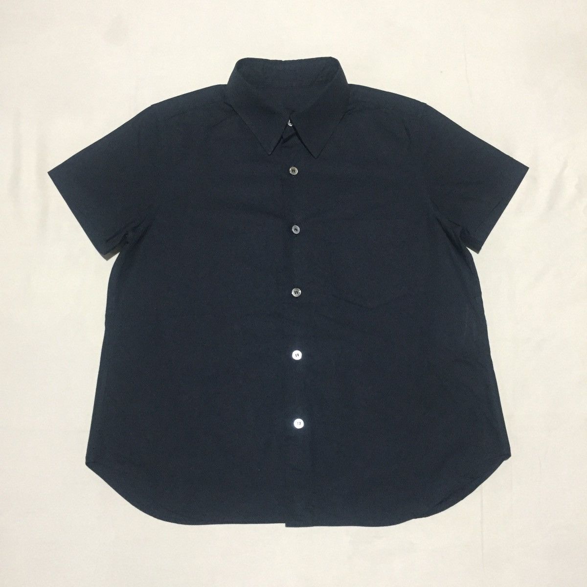 Tricot Comme des Garcons Tricot Comme des Garcons Basic Black Shirt Button Ups Size S / US 4 / IT 40 - 1 Thumbnail