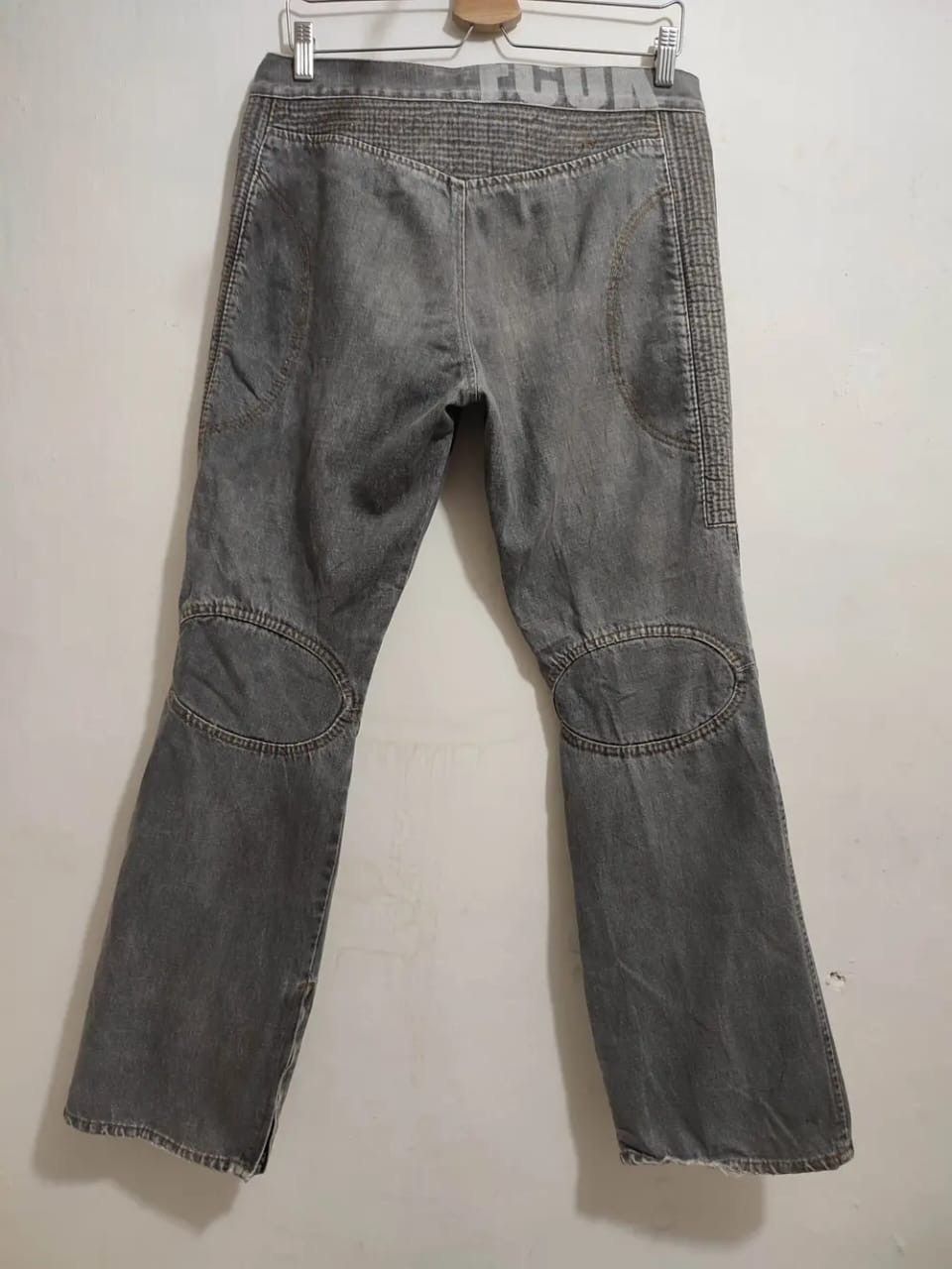 FCUK FCUK Biker Motorcycle Design Jeans Size US 29 - 11 Thumbnail