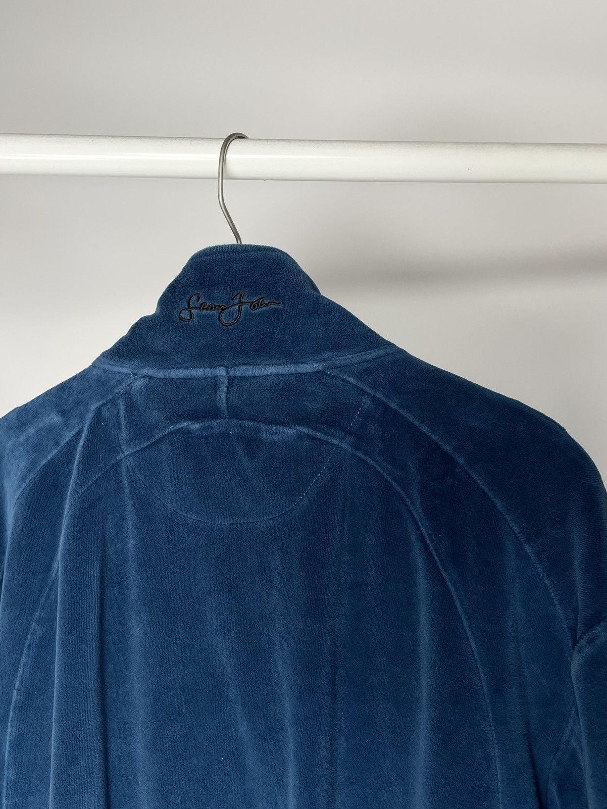 Sean John Sean John ( Size XL ) Blue Velour zip up Sweatshirt Pullover Size US XL / EU 56 / 4 - 10 Thumbnail