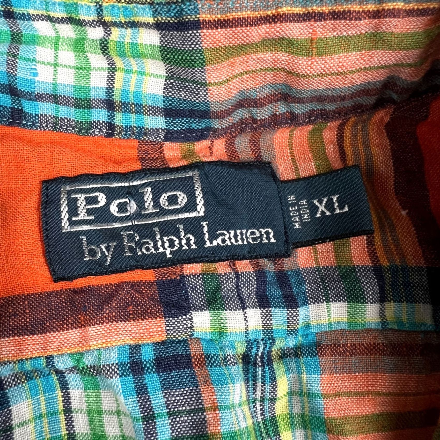 Polo Ralph Lauren Polo Ralph Lauren Linen Epaulettes Long Sleeve Button Shirt XL Mens Orange - Woven - XL Size - Classic Fit | Apparel Size US XL / EU 56 / 4 - 4 Thumbnail