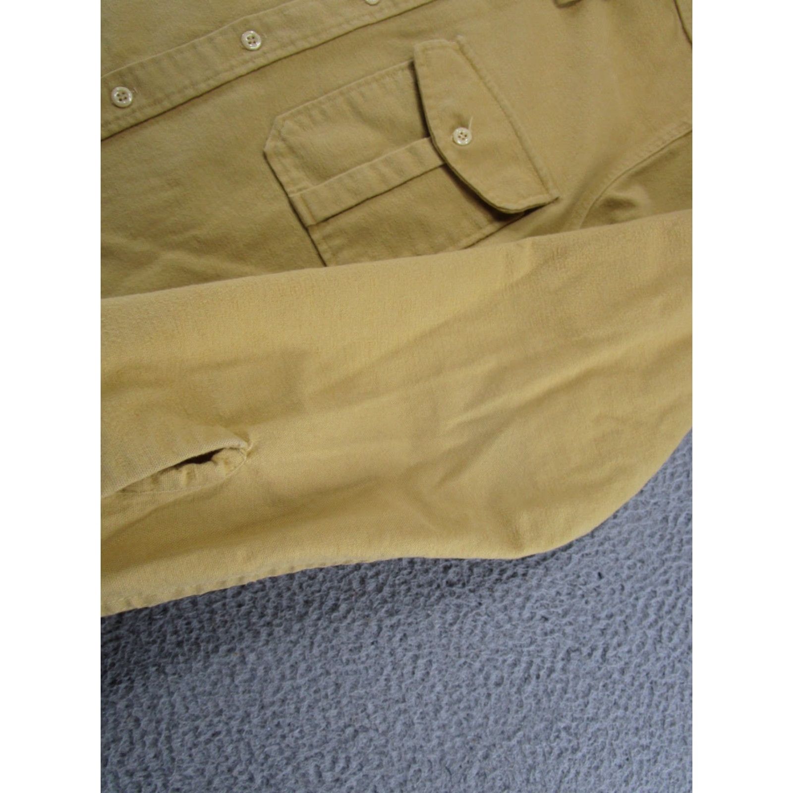 Eddie Bauer VINTAGE Eddie Bauer Flannel Shirt Tall L Gold 90s Chamois Grunge Button-Front Long Sleeve Mens Size US L / EU 52-54 / 3 - 6 Thumbnail