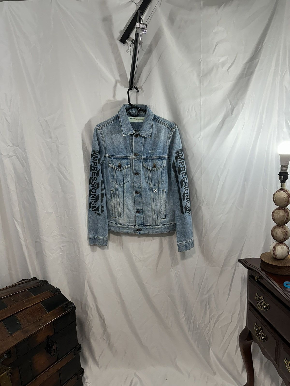 Off-White Off White impression denim jacket Size US S / EU 44-46 / 1 - 1 Thumbnail