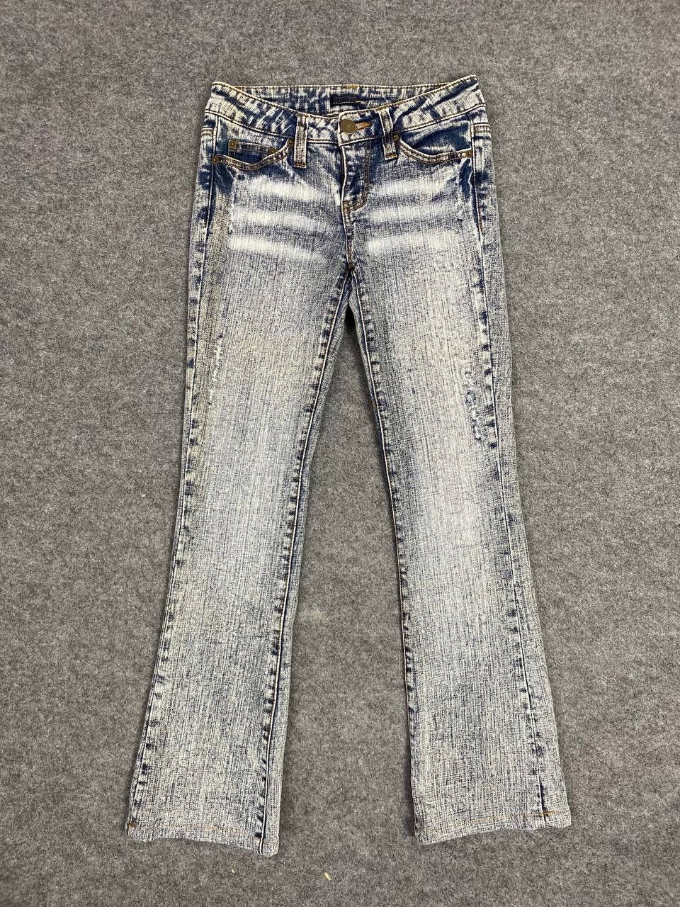 Japanese Brand japanese brand acid wash bootcut flare denim Size 29" - 6 Thumbnail