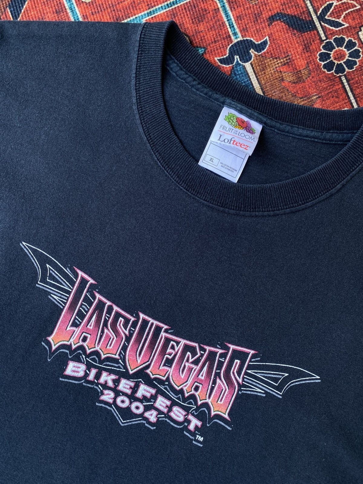 Vintage Vintage Las vegas flaming background metal eagle Size US XL / EU 56 / 4 - 5 Thumbnail