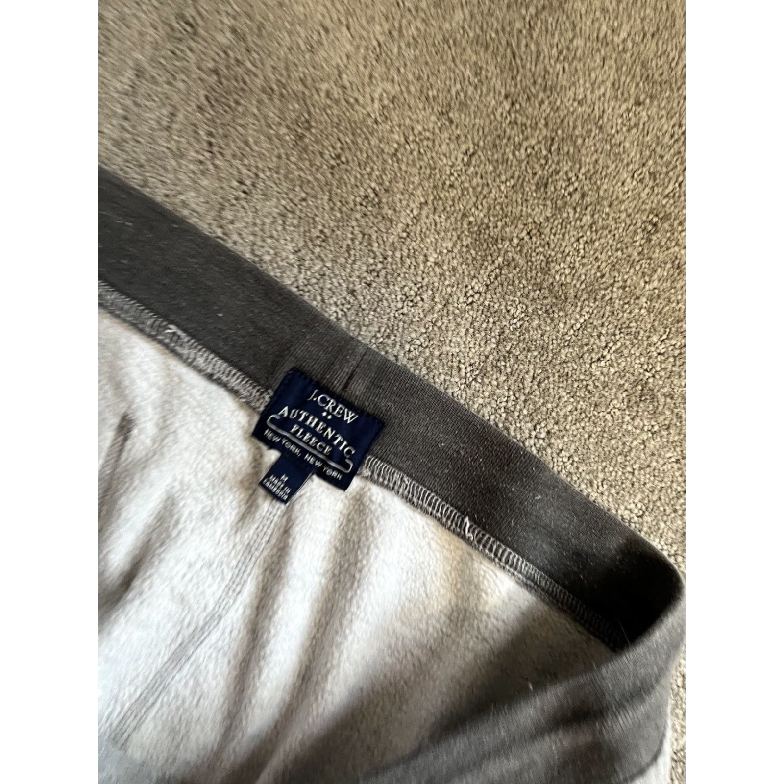 J.Crew J.Crew Sweatpants Mens M Gray Authentic Fleece Joggers Drawstring Lounge Pants Size US 31 - 5 Thumbnail