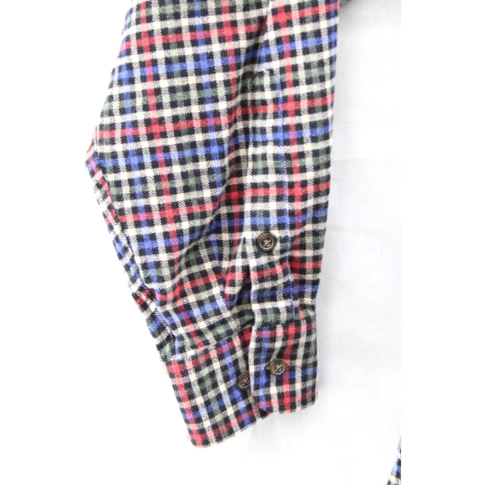 Orvis Orvis Luxury Flannel Shirt Men's XL Red White Blue Plaid Long Sleeve Button-Down Size US XL / EU 56 / 4 - 3 Thumbnail