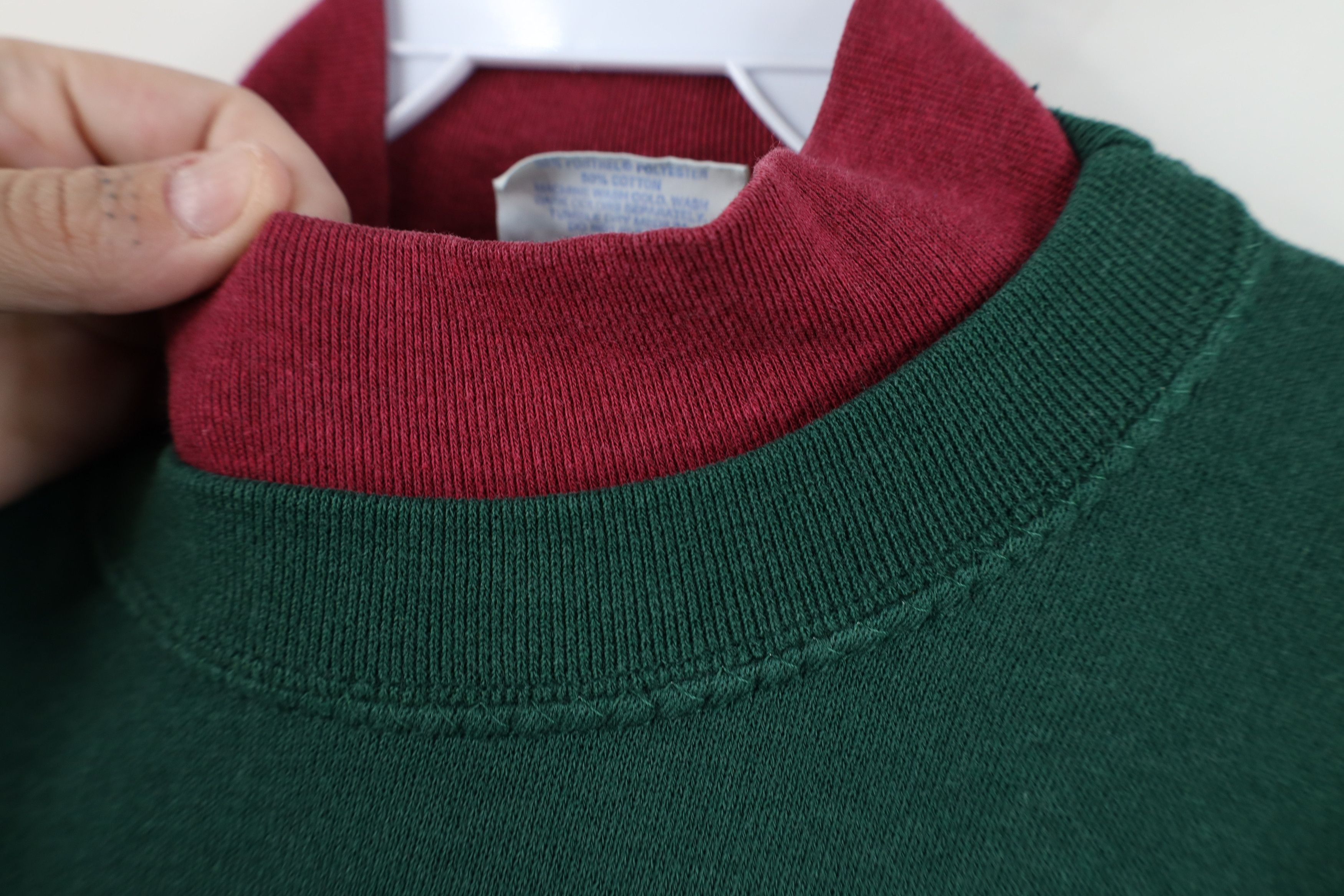 Vintage Vintage 90s Streetwear Flag Bear Sweatshirt Green USA Size XL / US 12-14 / IT 48-50 - 10 Thumbnail