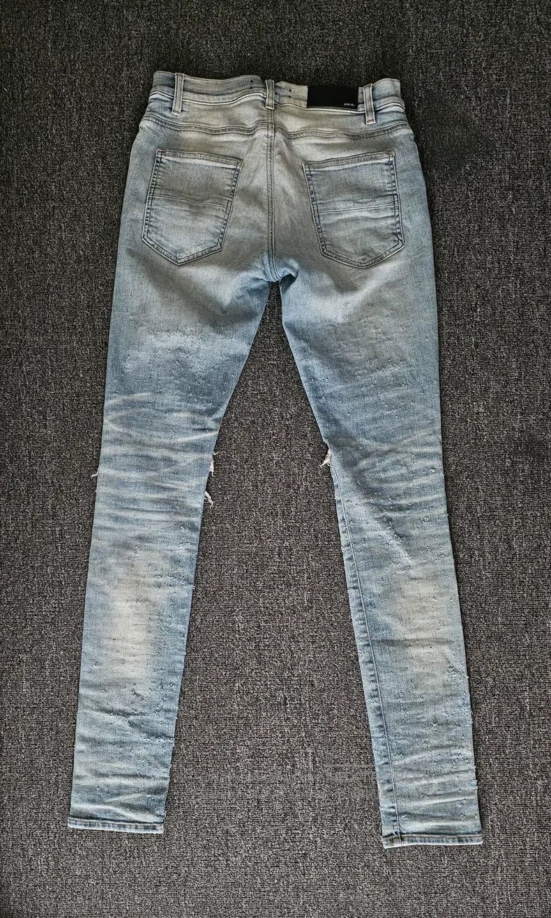 Amiri Amiri Bullet Hole Denim Jeans Size US 31 - 3 Thumbnail