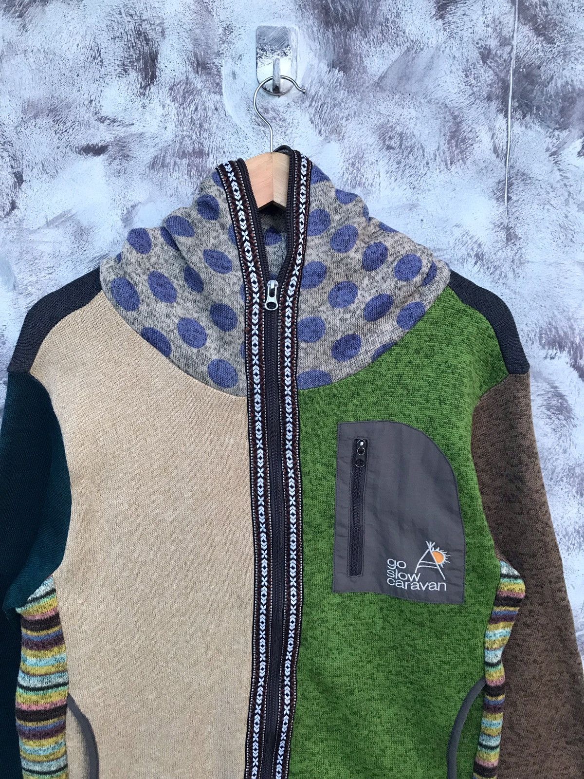 go slow caravan Go slow caravan zipper jacket sweatshirt hoodie Size US M / EU 48-50 / 2 - 2 Thumbnail