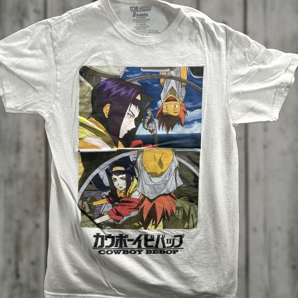 Vintage VINTAGE Cowboy Bebop Shirt Mens Small White Anime Graphic Tee Sunrise Funimation Japan Size US S / EU 44-46 / 1 - 1 Thumbnail