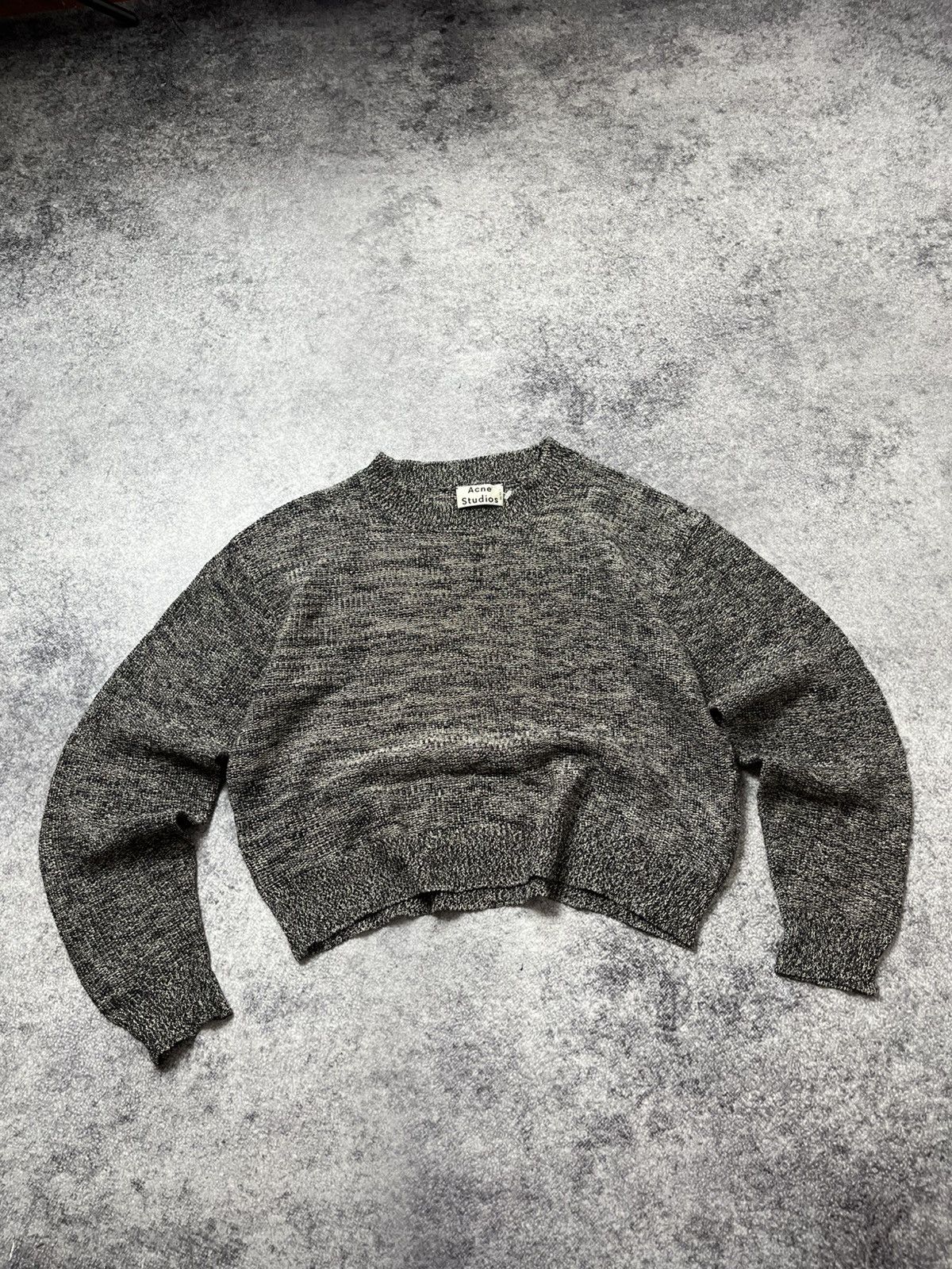 Acne Studios 🔥SS14 Acne Studios Bird Linen Mix Boxy Cropped Sweater Size XS / US 0-2 / IT 36-38 - 5 Thumbnail