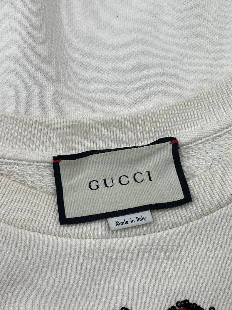 Gucci Gucci Cat sequined letter sweatshirt Size US S / EU 44-46 / 1 - 4 Thumbnail