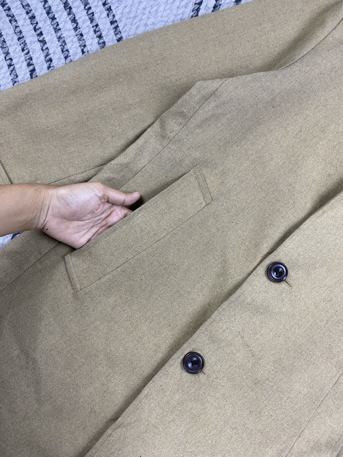 Kansai Yamamoto Vintage Kansai Man Double Collar Wool Overcoat Jacket Size US M / EU 48-50 / 2 - 7 Thumbnail