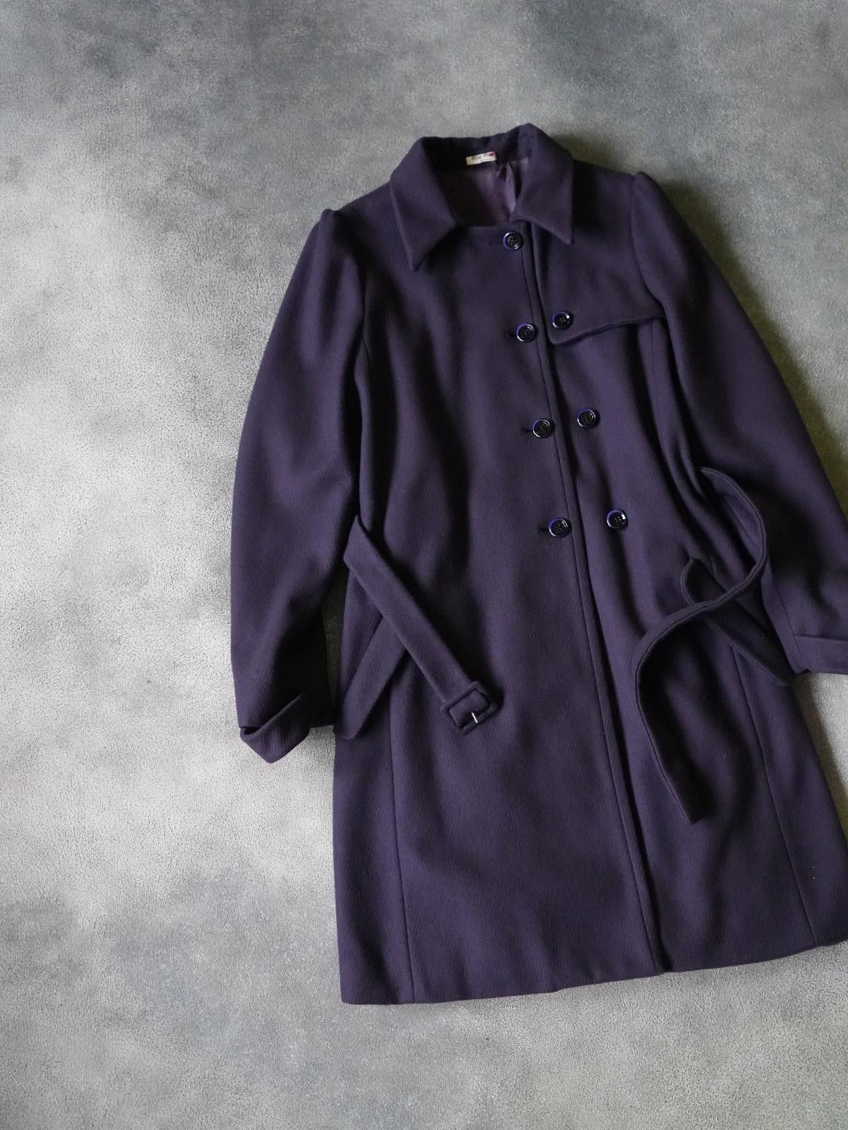 Miu Miu FW2008 Miu Miu Wool Belted Coat Front Yoke VINTAGE Size S / US 4 / IT 40 - 10 Thumbnail