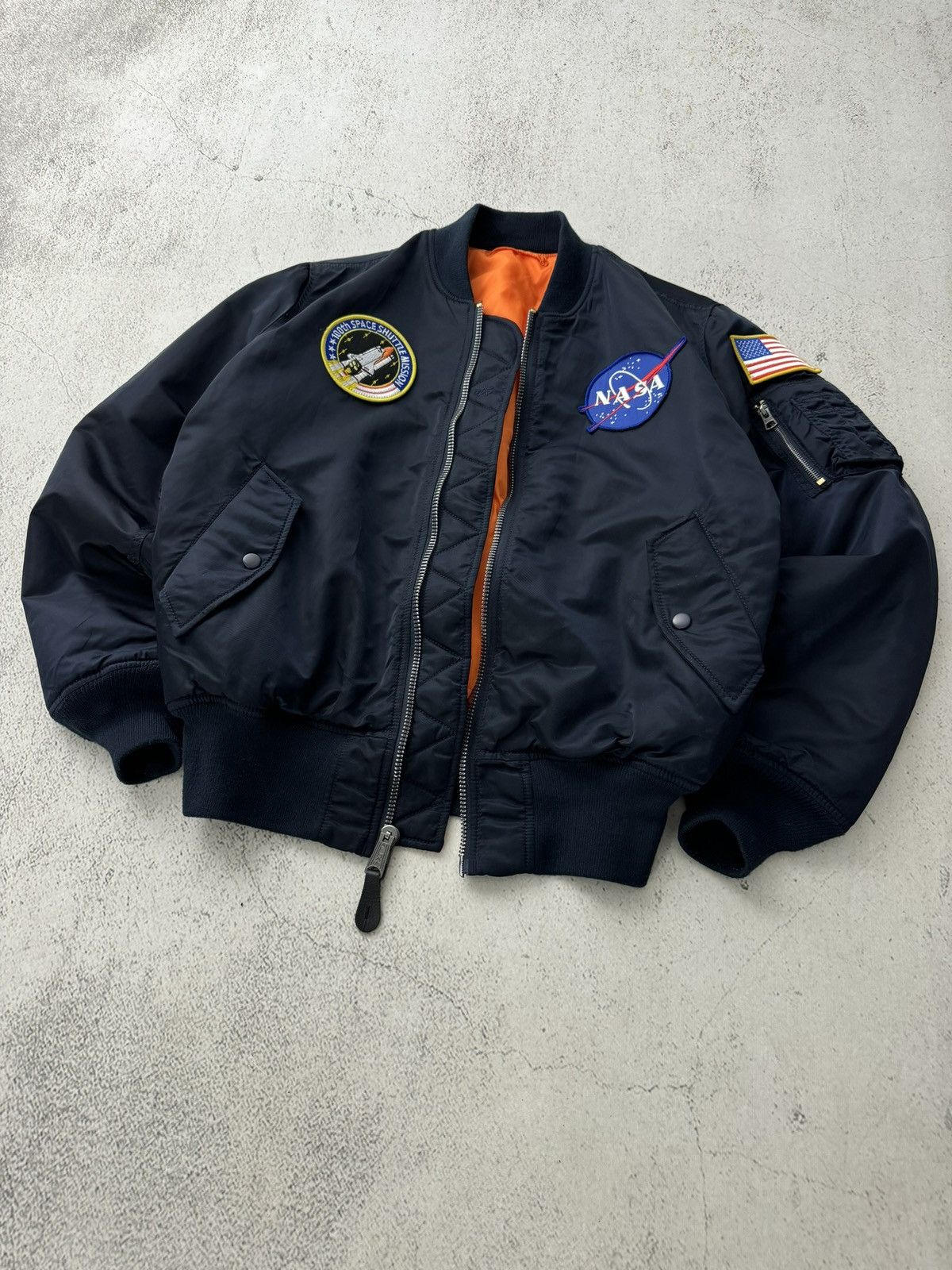 Alpha Industries × NASA Alpha Industries Space Nasa MA 1 Flyers Bomber Jacket Size US M / EU 48-50 / 2 - 7 Thumbnail