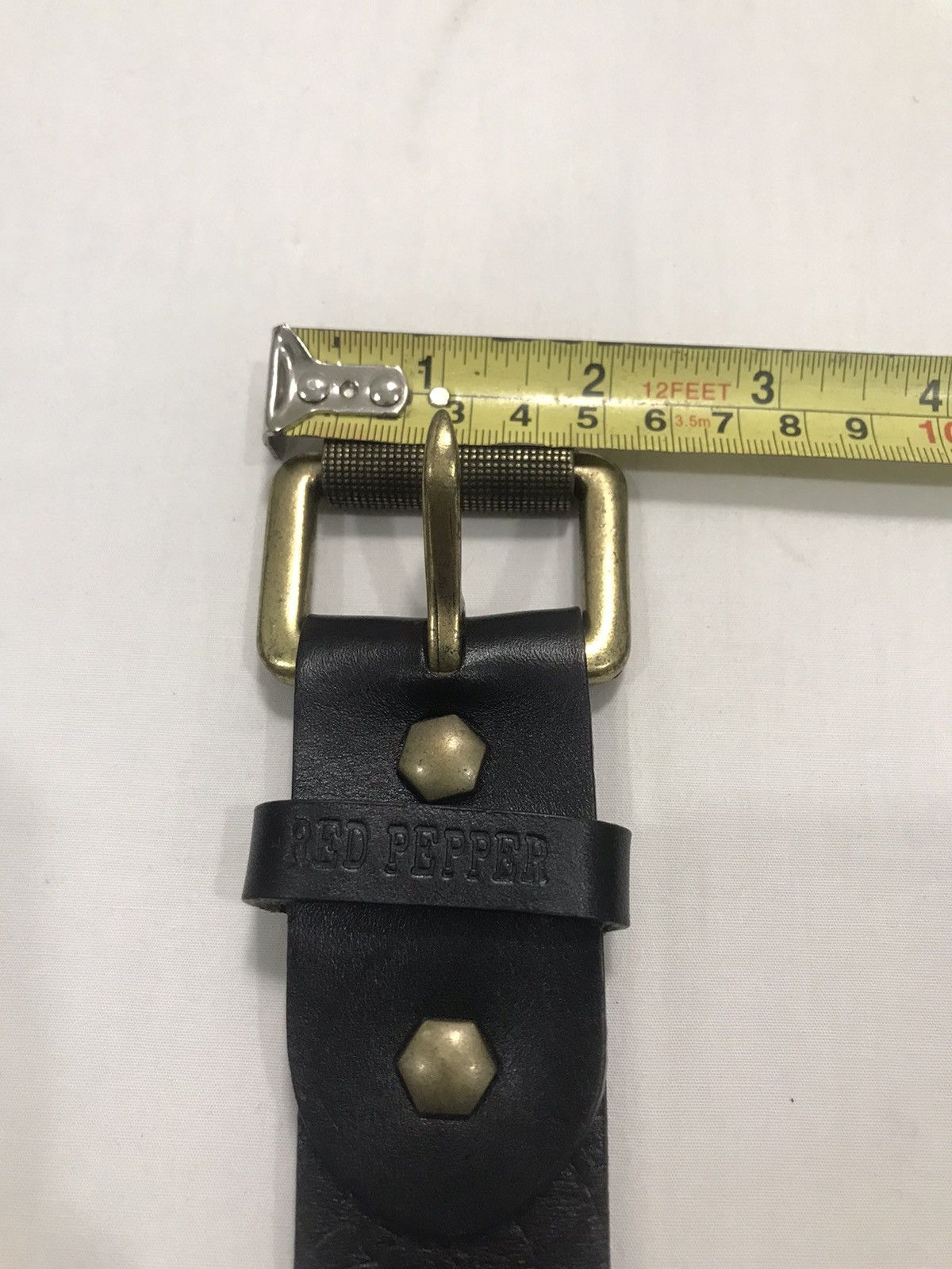 Other ❌Last Drop❌Red Pepper Belt leather stud punk Size 32 - 8 Thumbnail