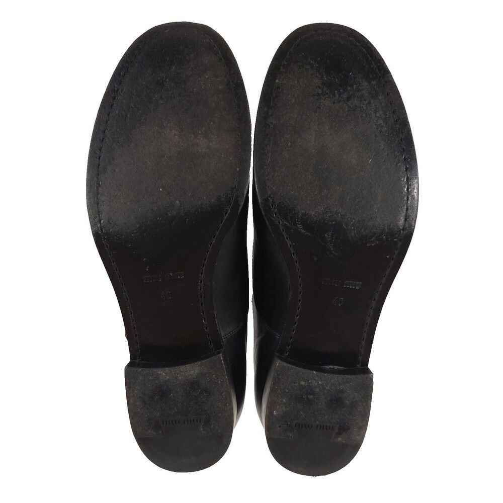 Miu Miu Miu Miu Cap Toe Oxford Shoes 40 EU 10 US Womens Black Silver Size US 10 / EU 43 - 7 Thumbnail