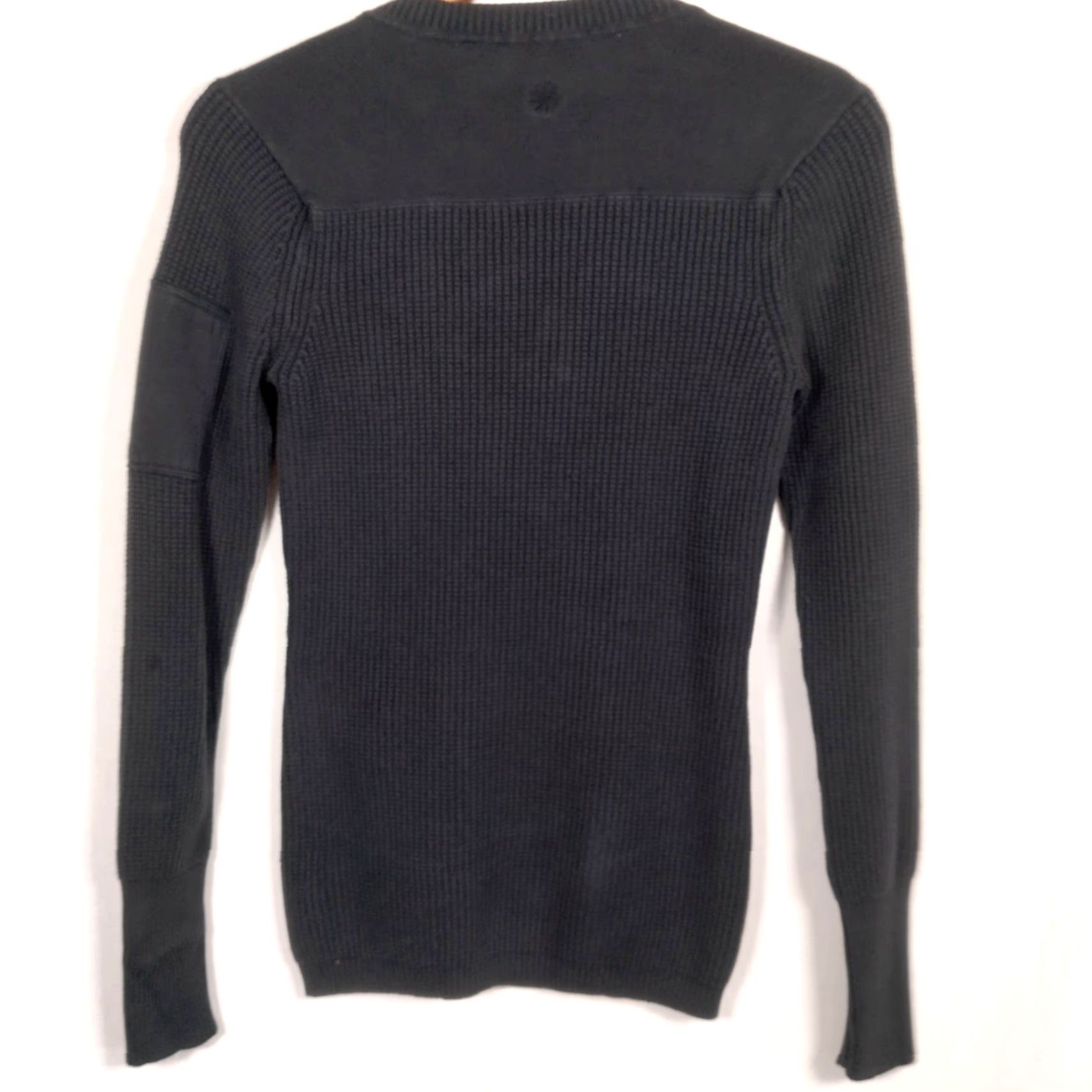 Athleta Athleta Sweater Women Small Slim Thermal Ribbed Knit Snap Organic Cotton Gray Size S / US 4 / IT 40 - 3 Thumbnail