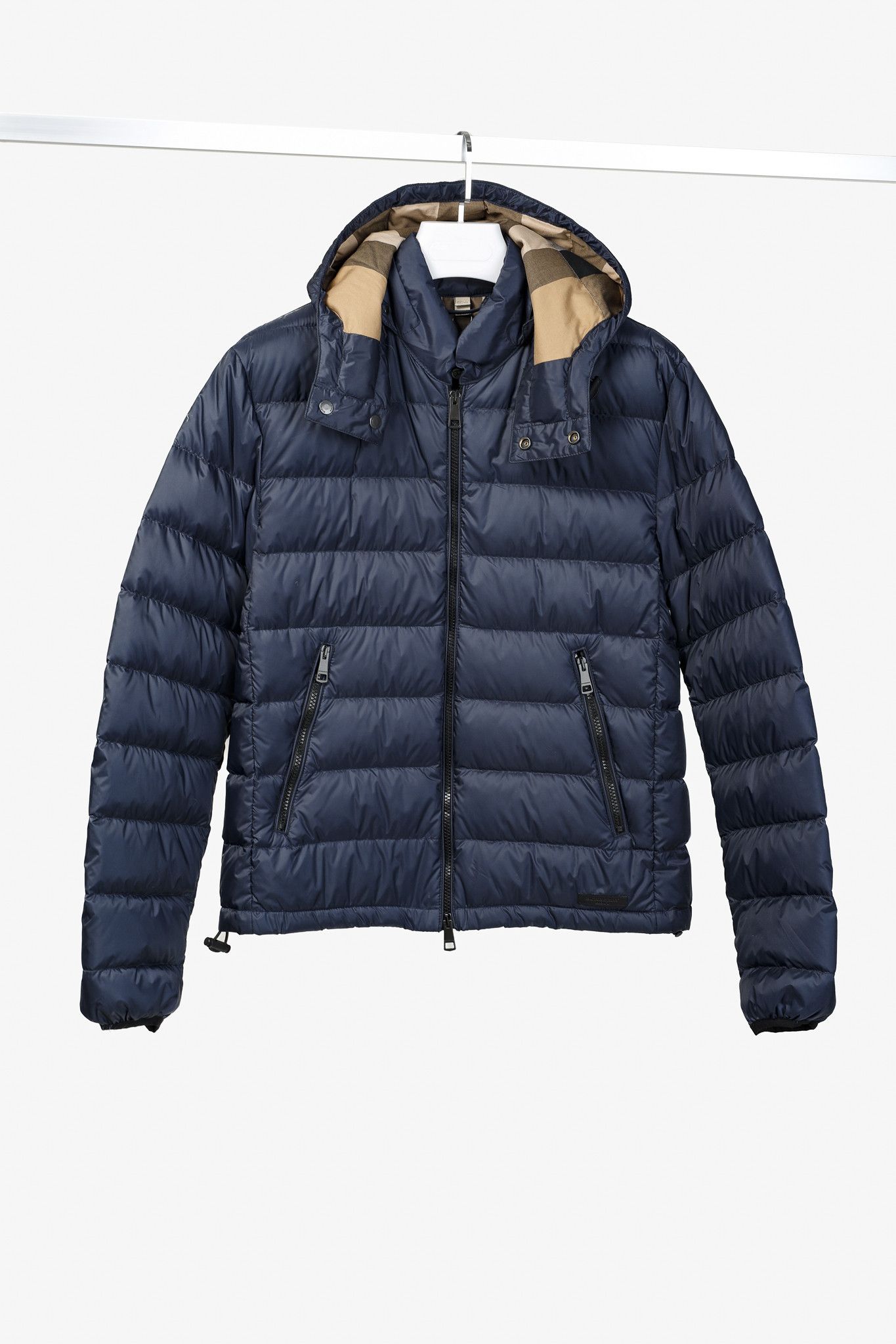 Navy blue burberry jacket hotsell