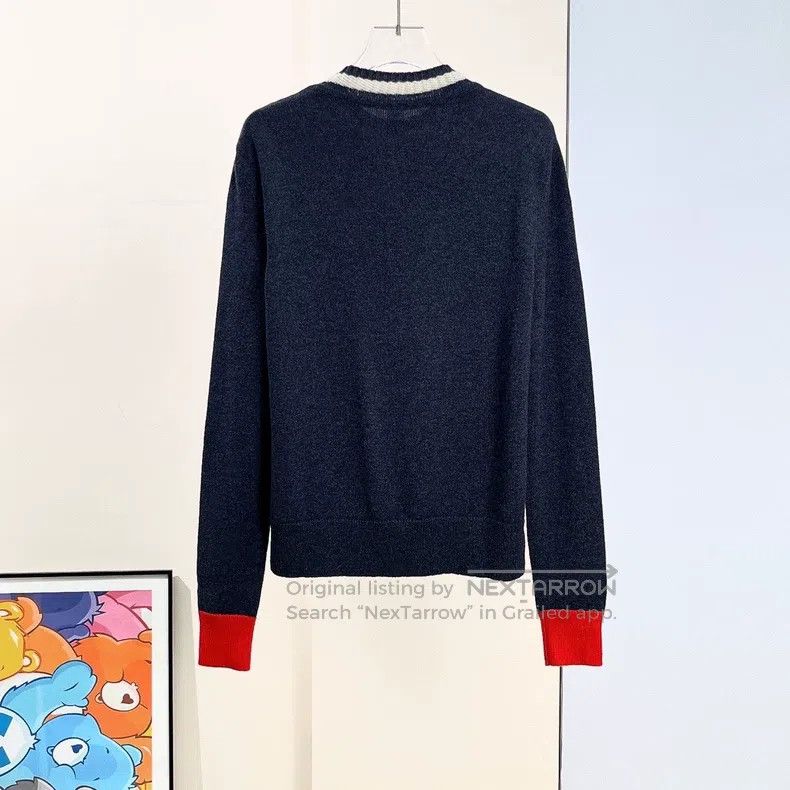 Hermes Hermes Navy Blue Embossed Button Sweater Size XS / US 0-2 / IT 36-38 - 3 Thumbnail
