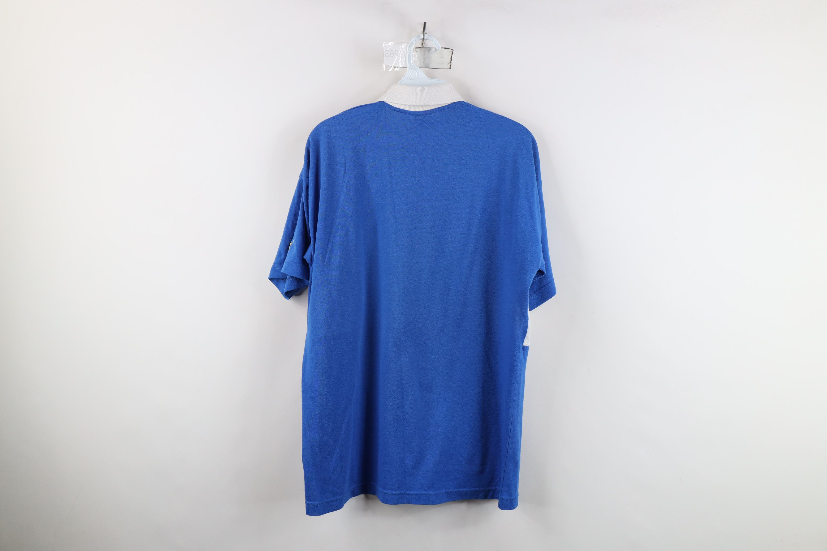 Puma Vintage 80s 90s Puma Sports Collared Rugby Polo Shirt Blue Size US M / EU 48-50 / 2 - 12 Thumbnail