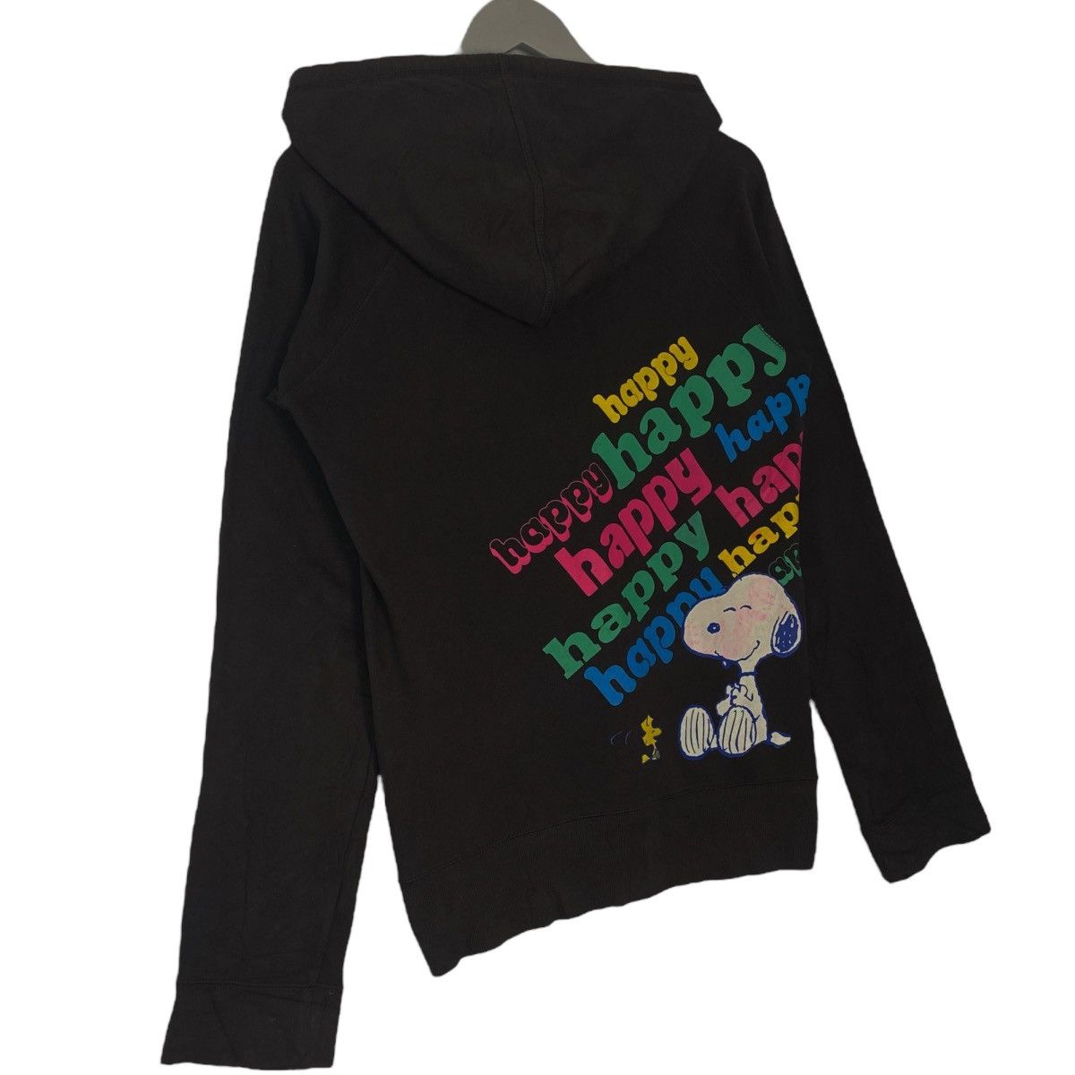 Vintage Vintage Peanuts Printed Hoodie Sweater Black Size L Size US L / EU 52-54 / 3 - 8 Thumbnail