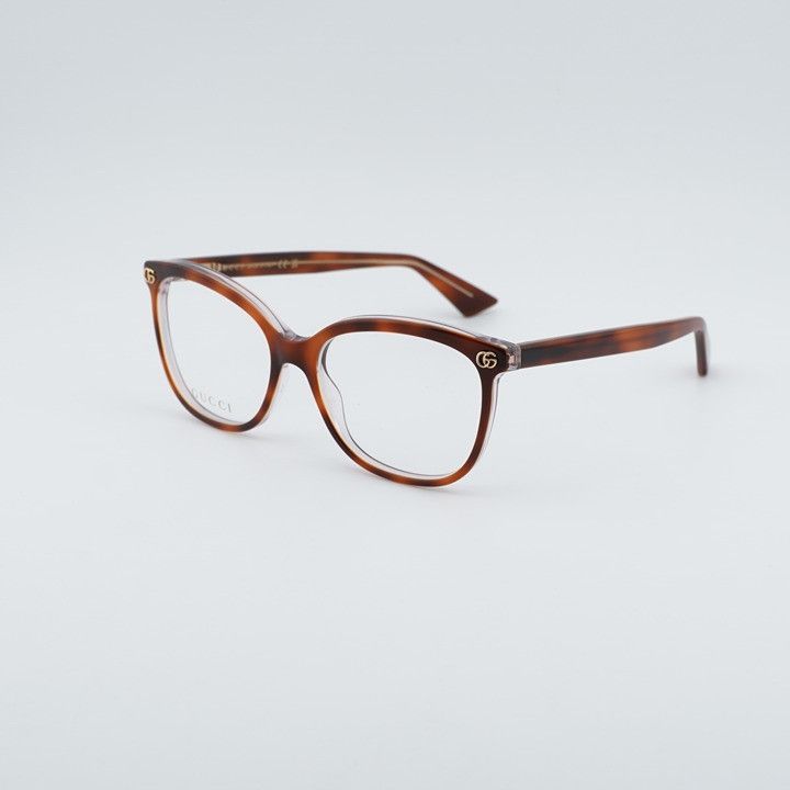 Gucci Gucci GG1816O 008 Eyeglasses Havana on Transparent 54mm Size ONE SIZE - 1 Thumbnail