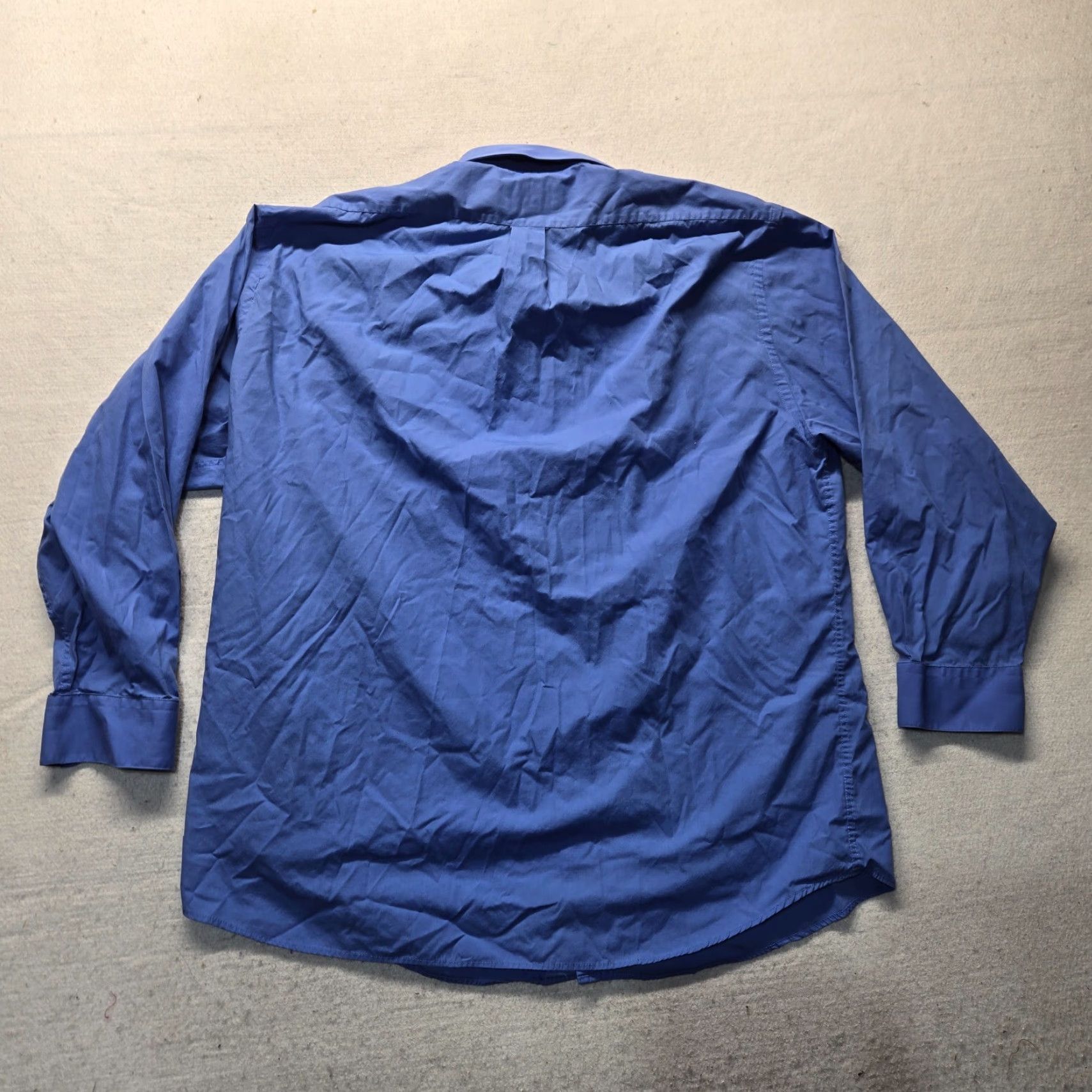 Alexander Julian Alexander Julian Colours Solid Blue Button Shirt Men 2XL Blue Button-Up Collared Woven Cotton Blend Regular Size 2XL Mens Size US XXL / EU 58 / 5 - 6 Thumbnail