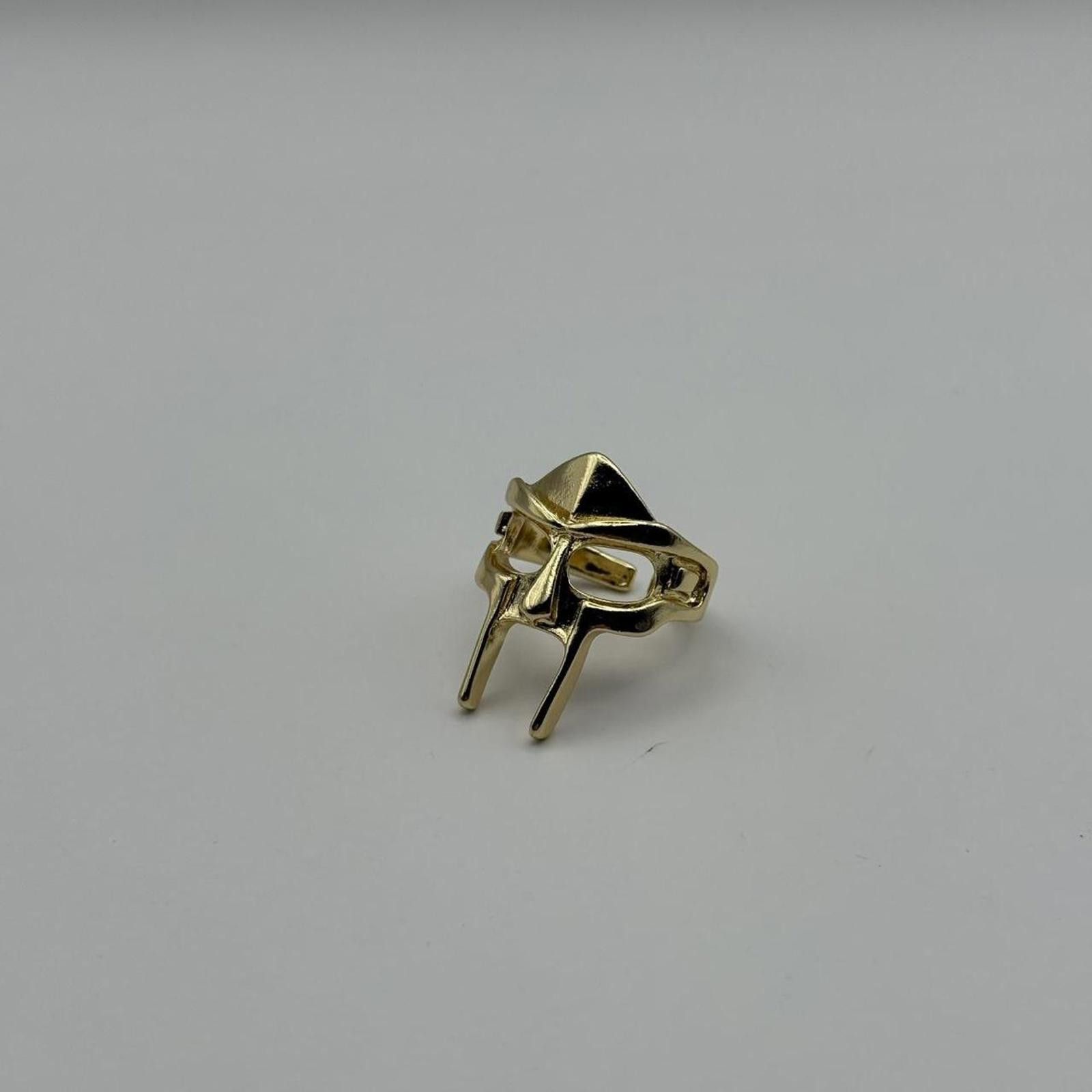 Other y2k 2000s style mf doom gold ring Size ONE SIZE - 5 Thumbnail