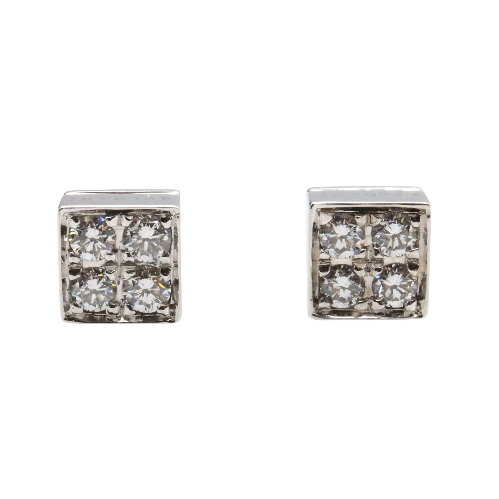 (image for) Bvlgari Lucia Earrings Diamond K18Wg (White Gold) Clear
