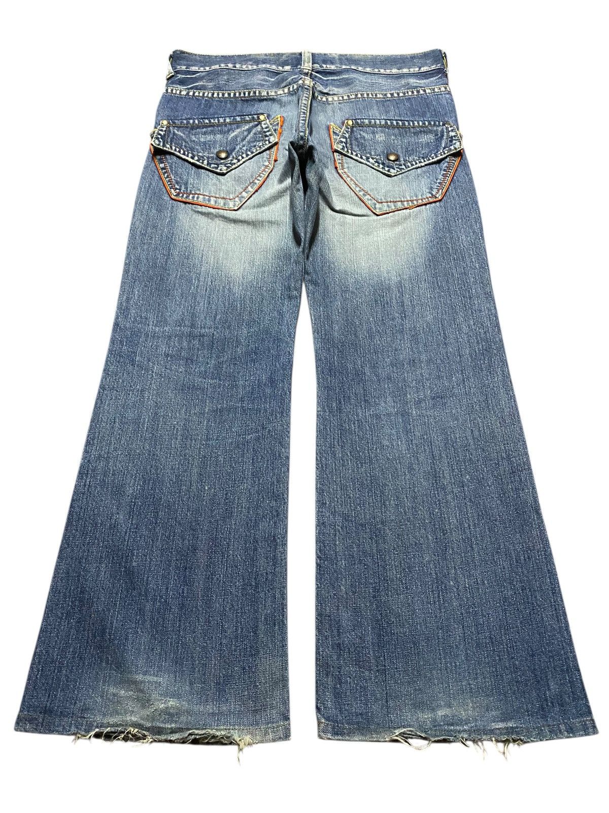 Japanese Brand Vintage Japanese Brand Revolution Faded Wash Wide Leg Jeans Size US 36 / EU 52 - 2 Thumbnail