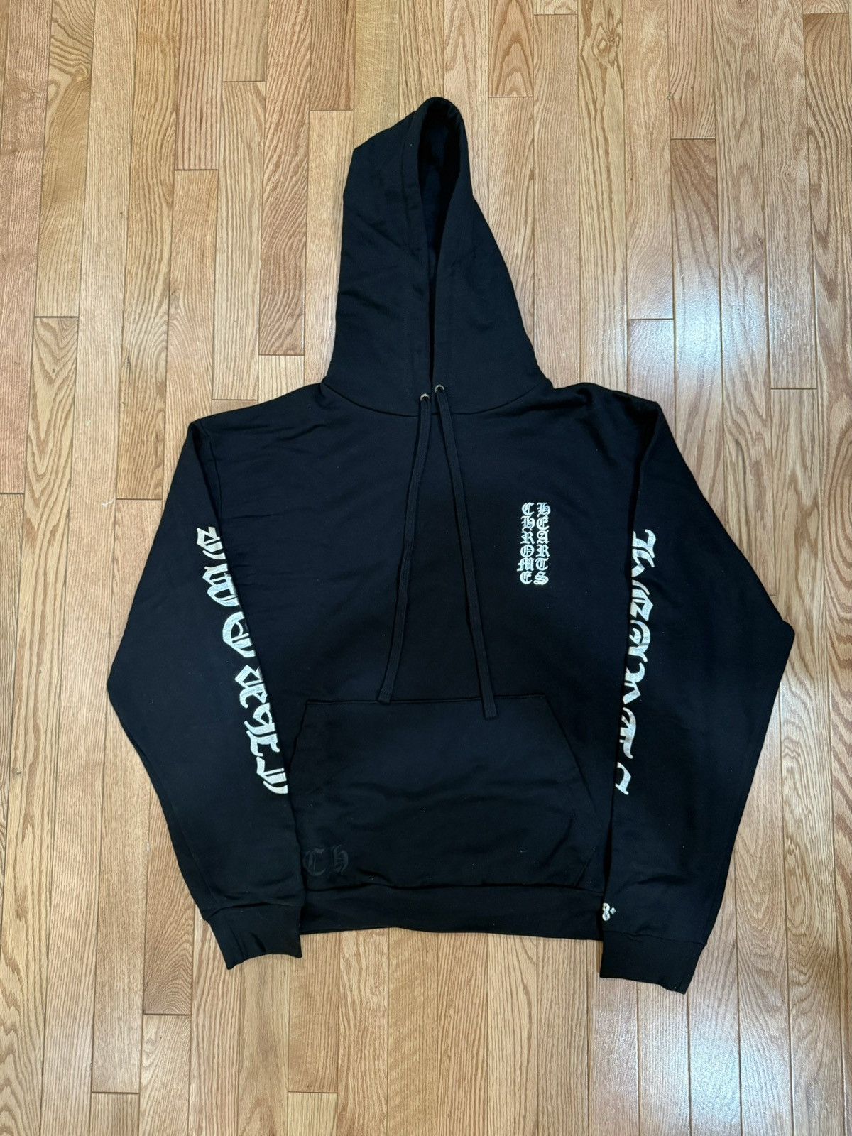 Chrome Hearts Chrome Hearts 1988 Hoodie Black and Gold | Grailed