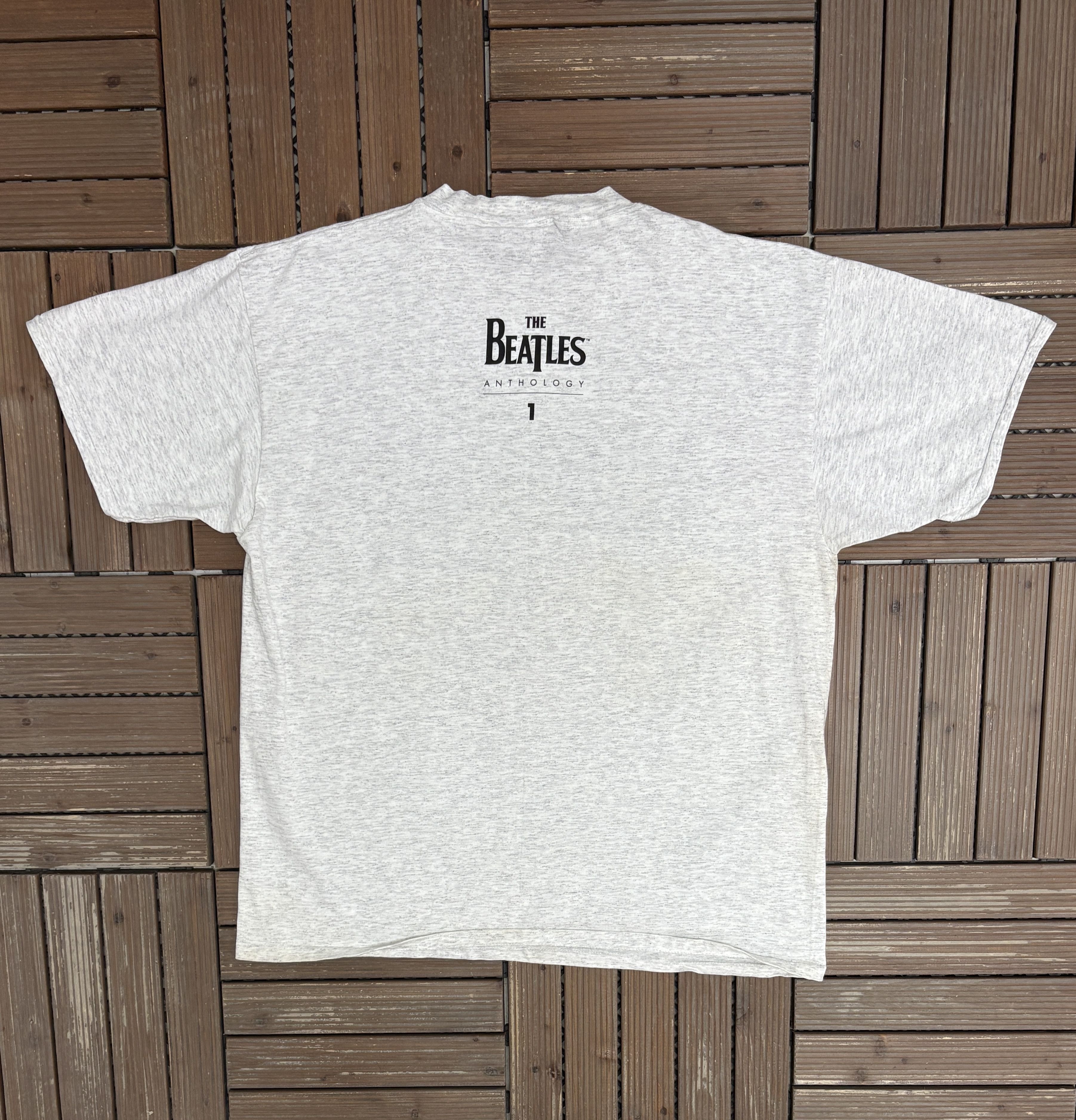 Vintage The Beatles Anthology 1 Vintage Grey T-Shirt Tee Size US XL / EU 56 / 4 - 5 Thumbnail