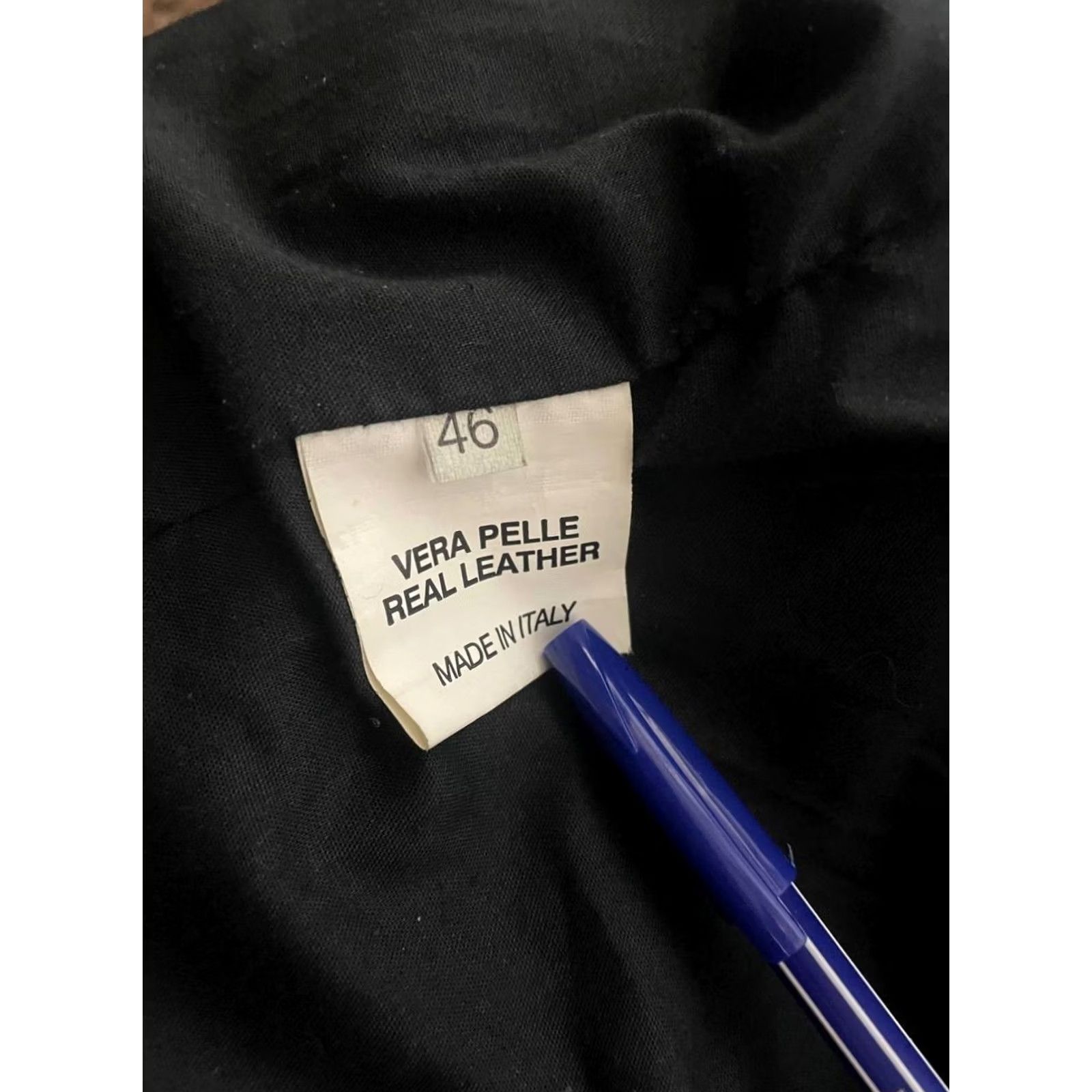 Vera Pelle VINTAGE Vera Pelle Leather Jacket Womens M Black Long Sleeve Zipper Full Zip Jacket` Size M / US 6-8 / IT 42-44 - 4 Thumbnail