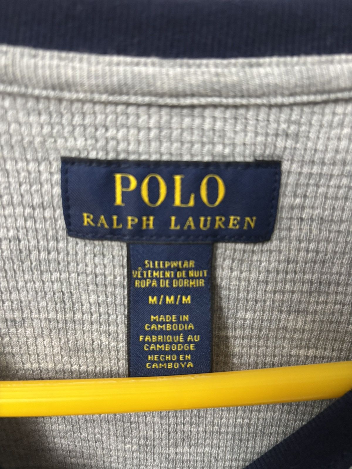 Polo Ralph Lauren Grey and Navy Blue Polo Long sleeve Size US M / EU 48-50 / 2 - 3 Thumbnail
