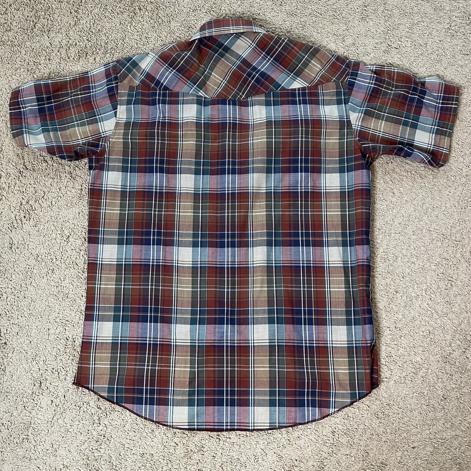 Wrangler Vintage Wrangler Plaid Pearl Snap Button Up X-Long Tails Size US XXL / EU 58 / 5 - 3 Thumbnail