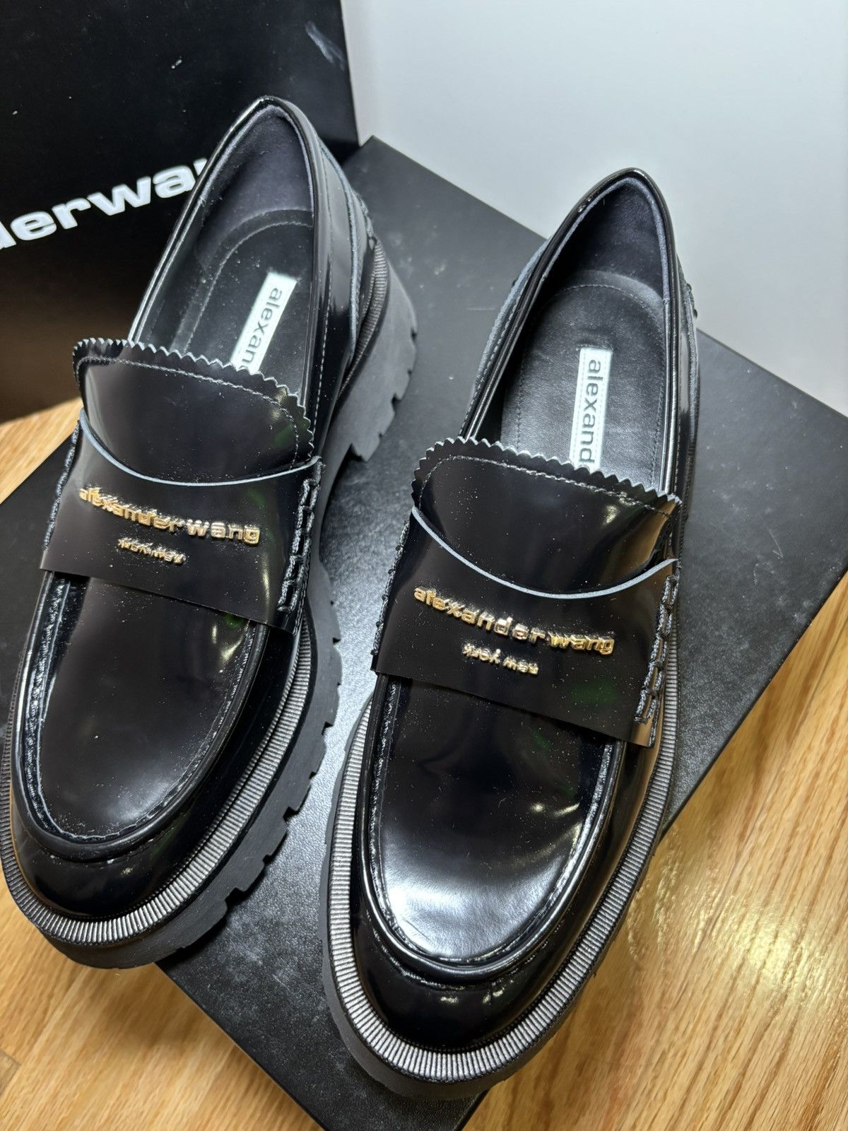 Alexander Wang Black loafers Size US 9 / IT 39 - 1 Thumbnail