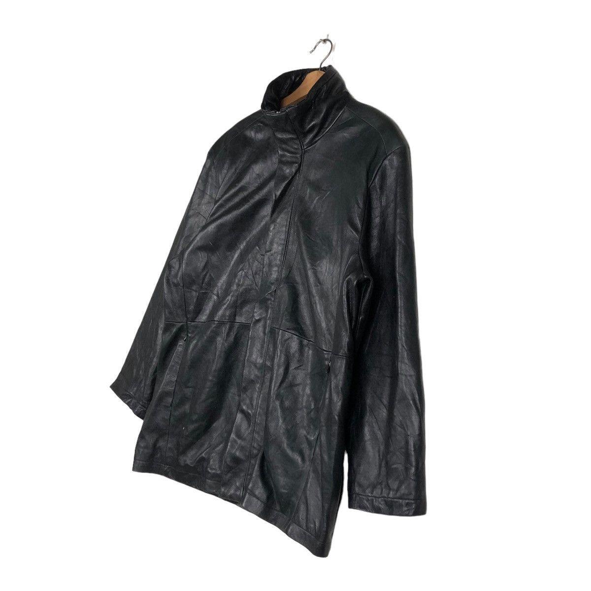 Japanese Brand 📌VINTAGE SOFT LEATHER BIKER JACKET NAUGHTY BIG POCKETS Size US L / EU 52-54 / 3 - 3 Thumbnail