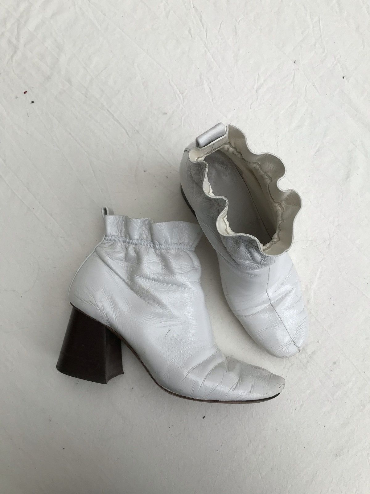 Celine Céline by Phoebe Philo Sock patent ankle boots heels Size US 7.5 / IT 37.5 - 1 Thumbnail