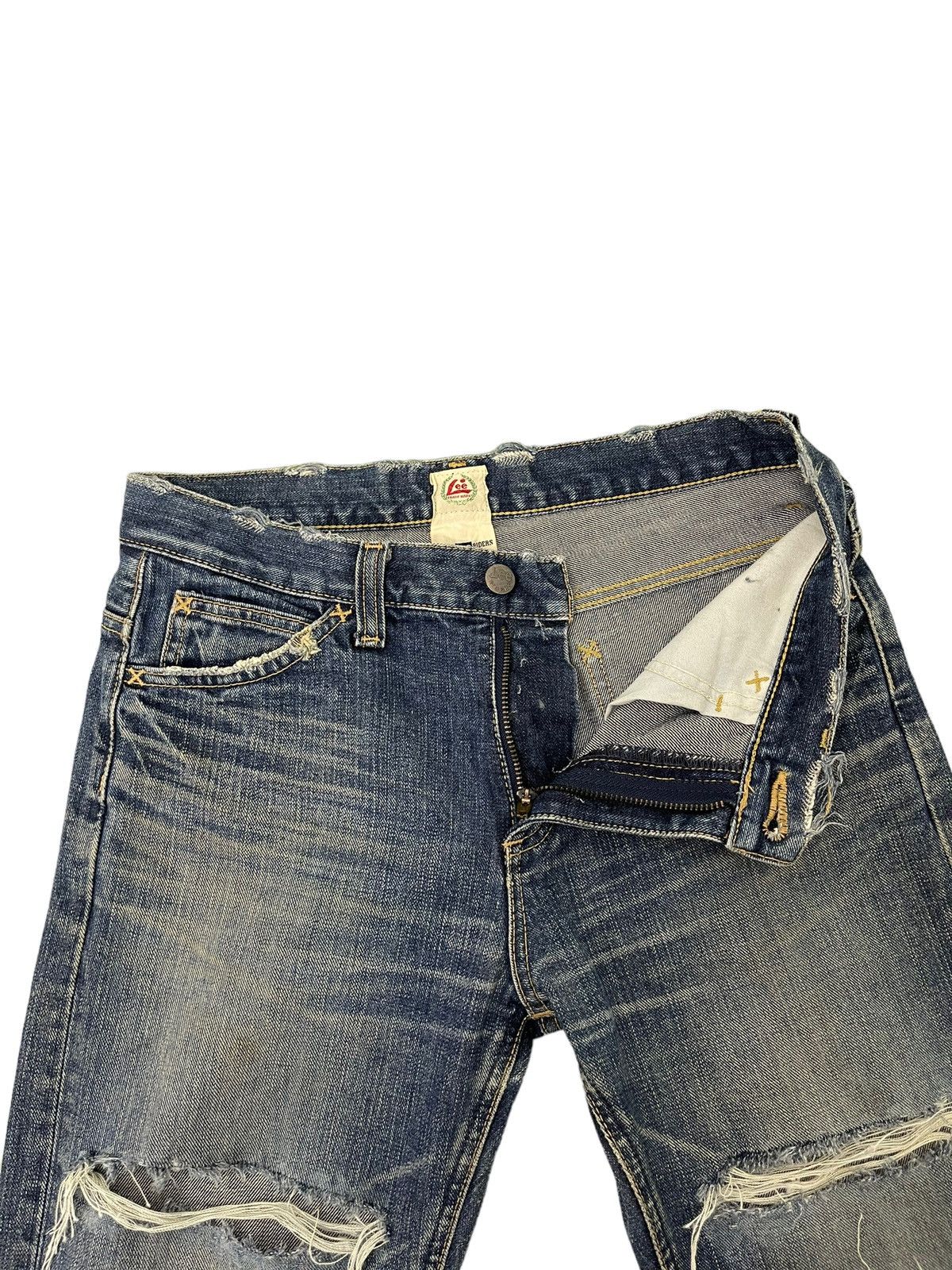 Lee Flare Jeans Lee Japan Slim Faded Distress Boot Cut 7🟦9 Size US 30 / EU 46 - 11 Thumbnail