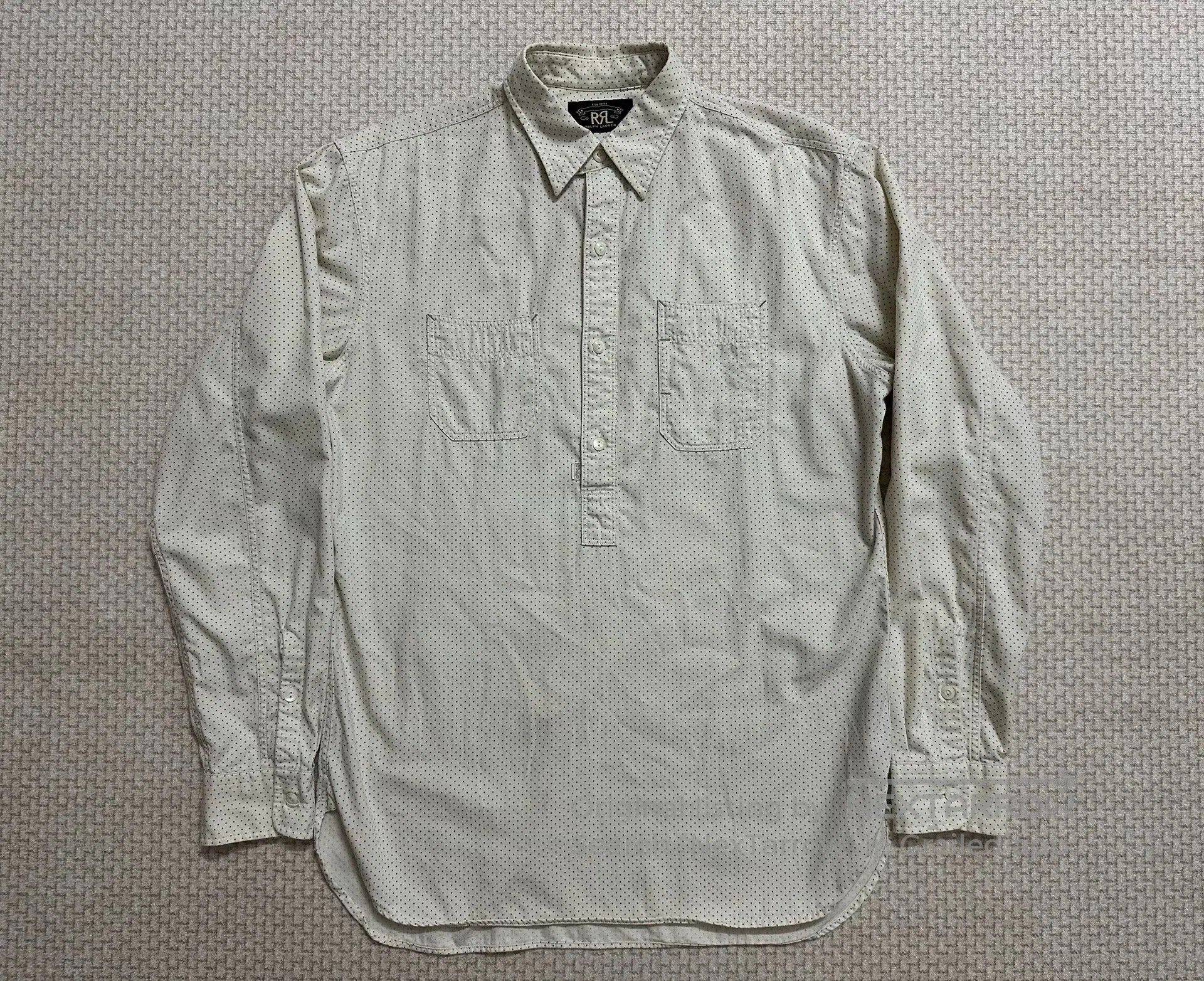 RRL Ralph Lauren RRL Double RL Polka Dot Pullover Work Shirt. Size US S / EU 44-46 / 1 - 1 Thumbnail