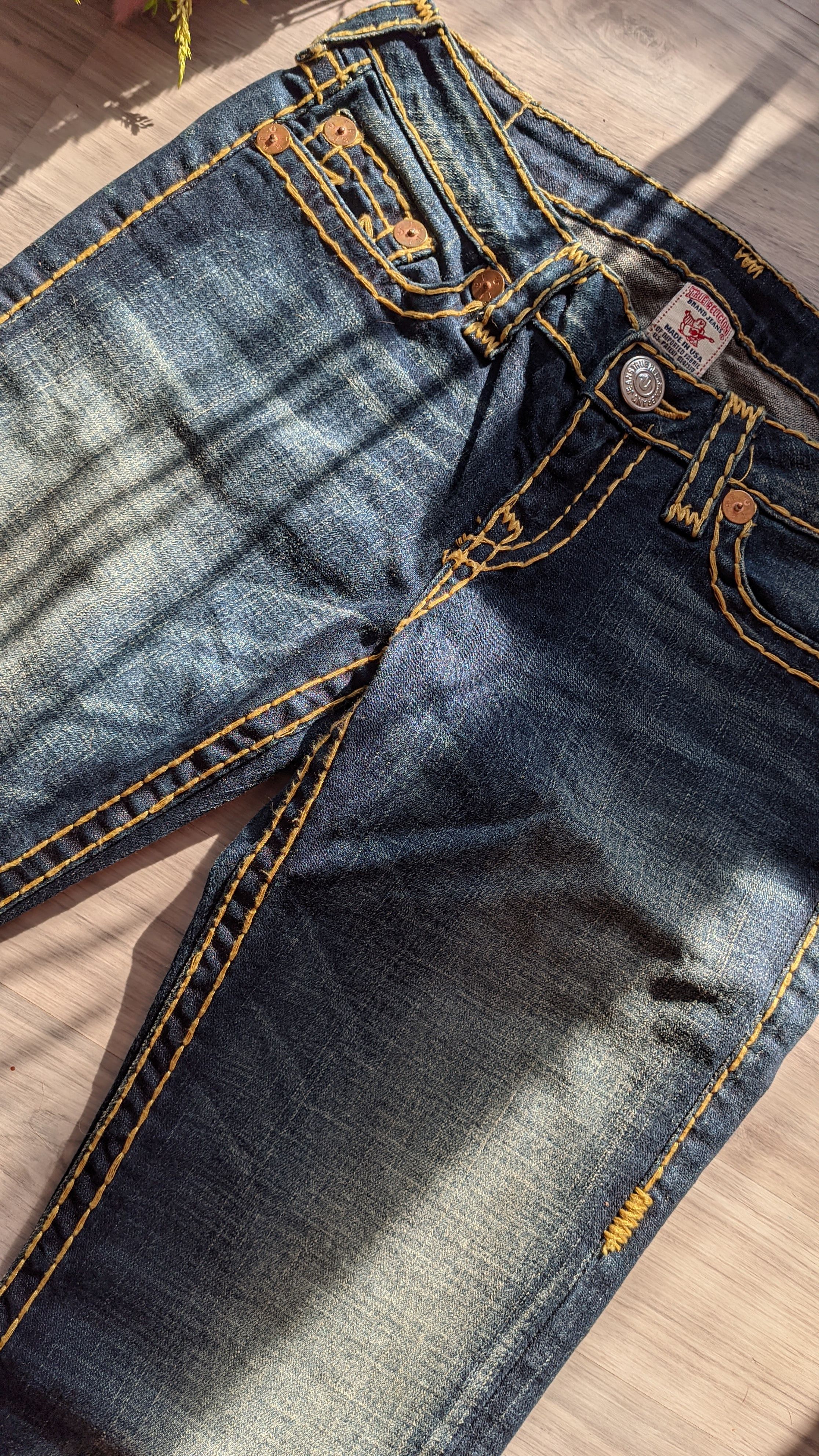 Hysteric Glamour × True Religion True religion Y2K vintage denim distressed pants slim fit Size US 29 - 3 Thumbnail