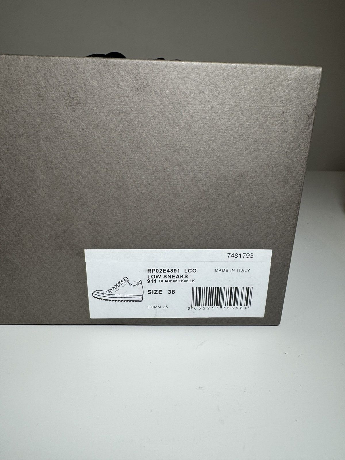 Rick Owens Rick Owens ramones low Size US 7 / IT 37 - 11 Thumbnail