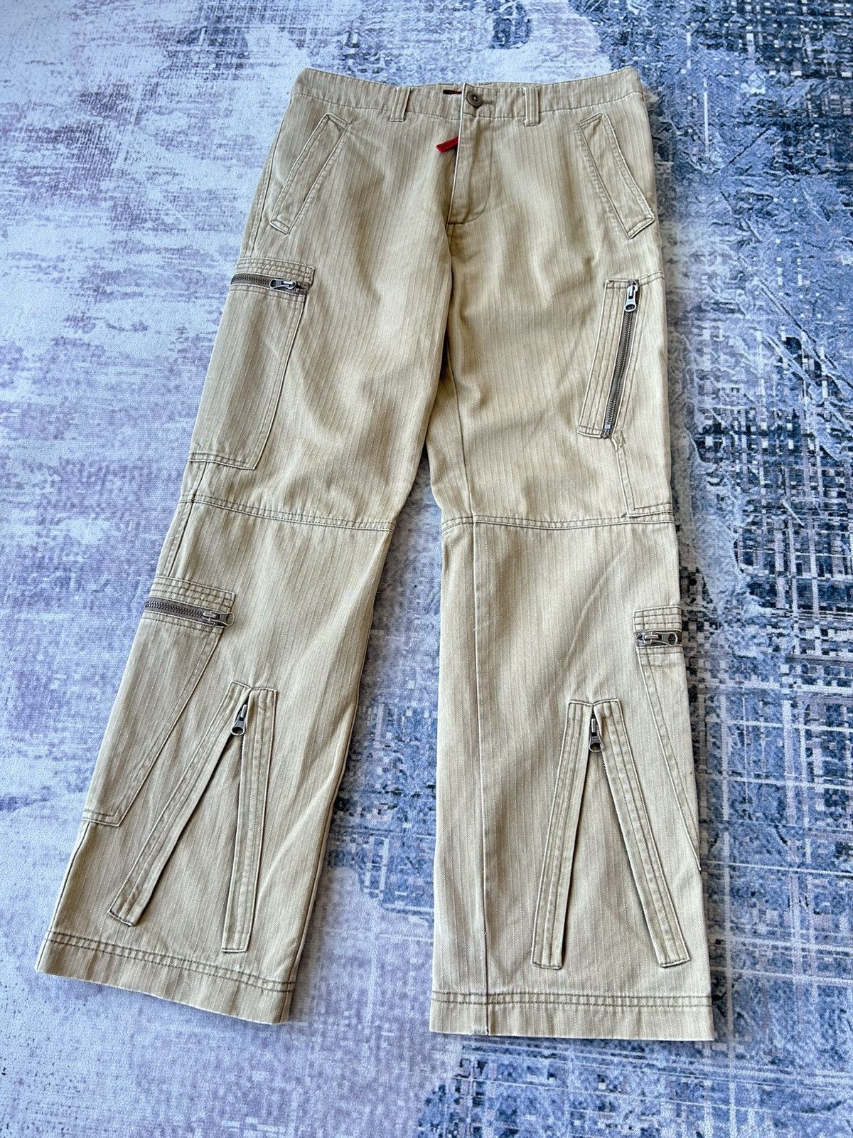 291295 Homme Tactical Zipper Cargo Pants