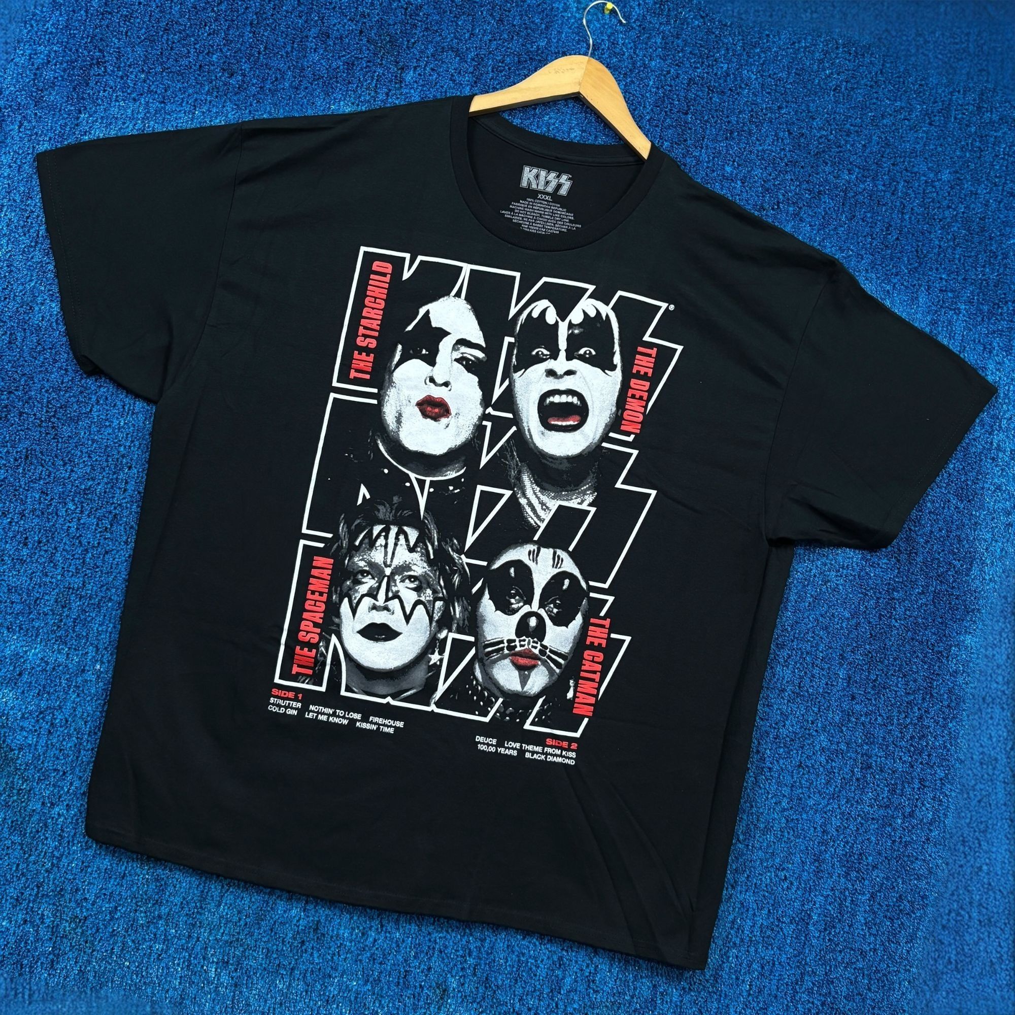 KISS Kiss Self-Titled Debut Album Artwork Glam Metal Band Tee 3XL Size US XXL / EU 58 / 5 - 3 Thumbnail
